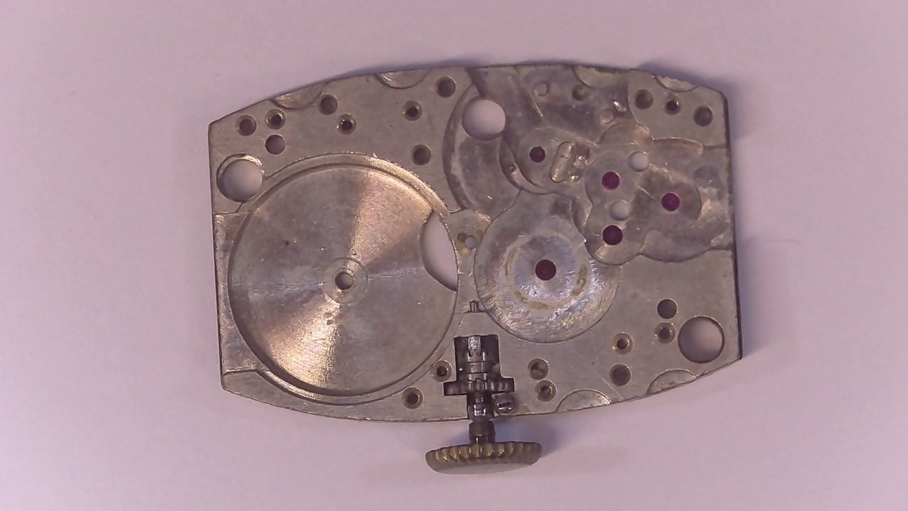 Ancienne Platine De Mouvement Montre Incomplète Cal. FEF