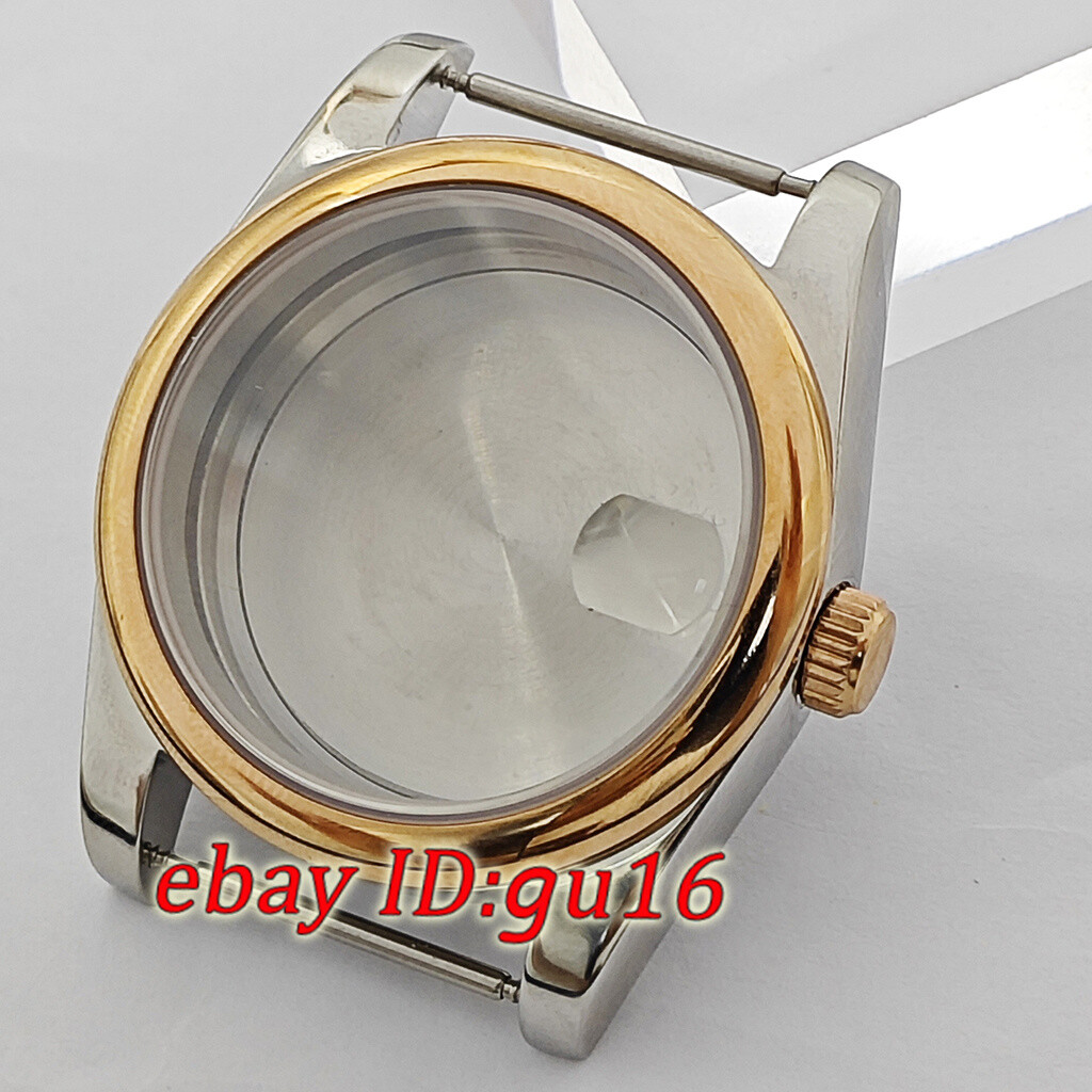36mm 39mm watch case rose gold/silver fit NH35 Miyota 8215 ETA 2824/2836 DG2813