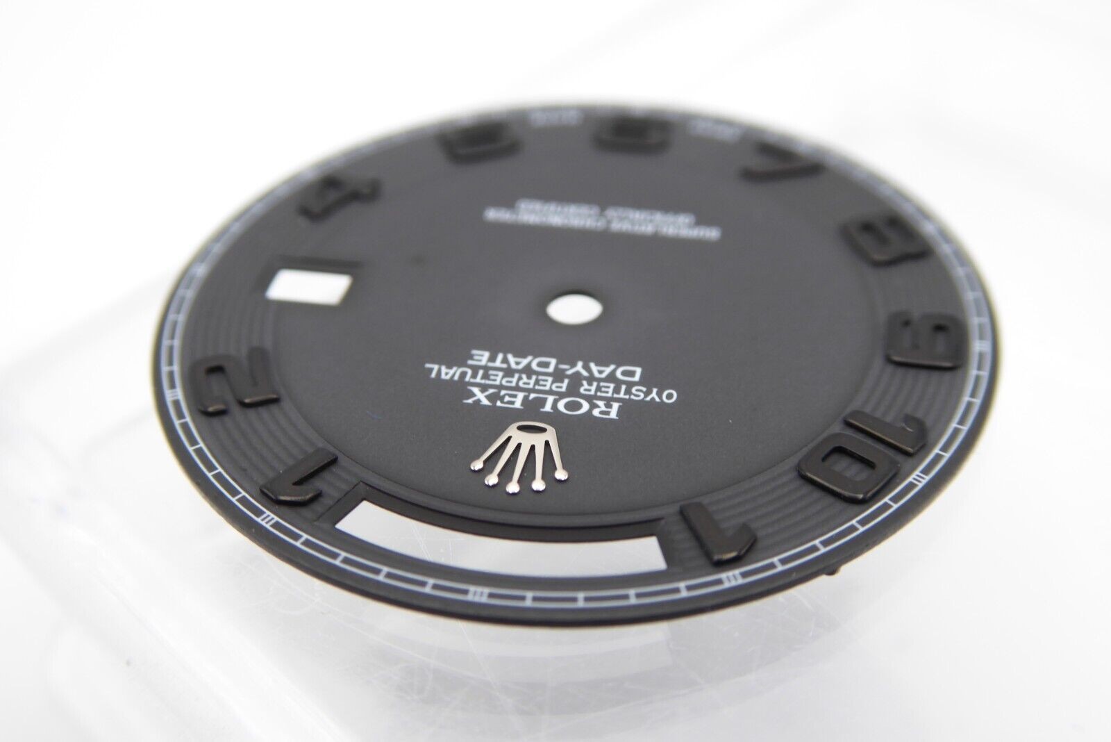 Rolex Day-Date II Concentric Matte Black Arabic numbers dial, 218239