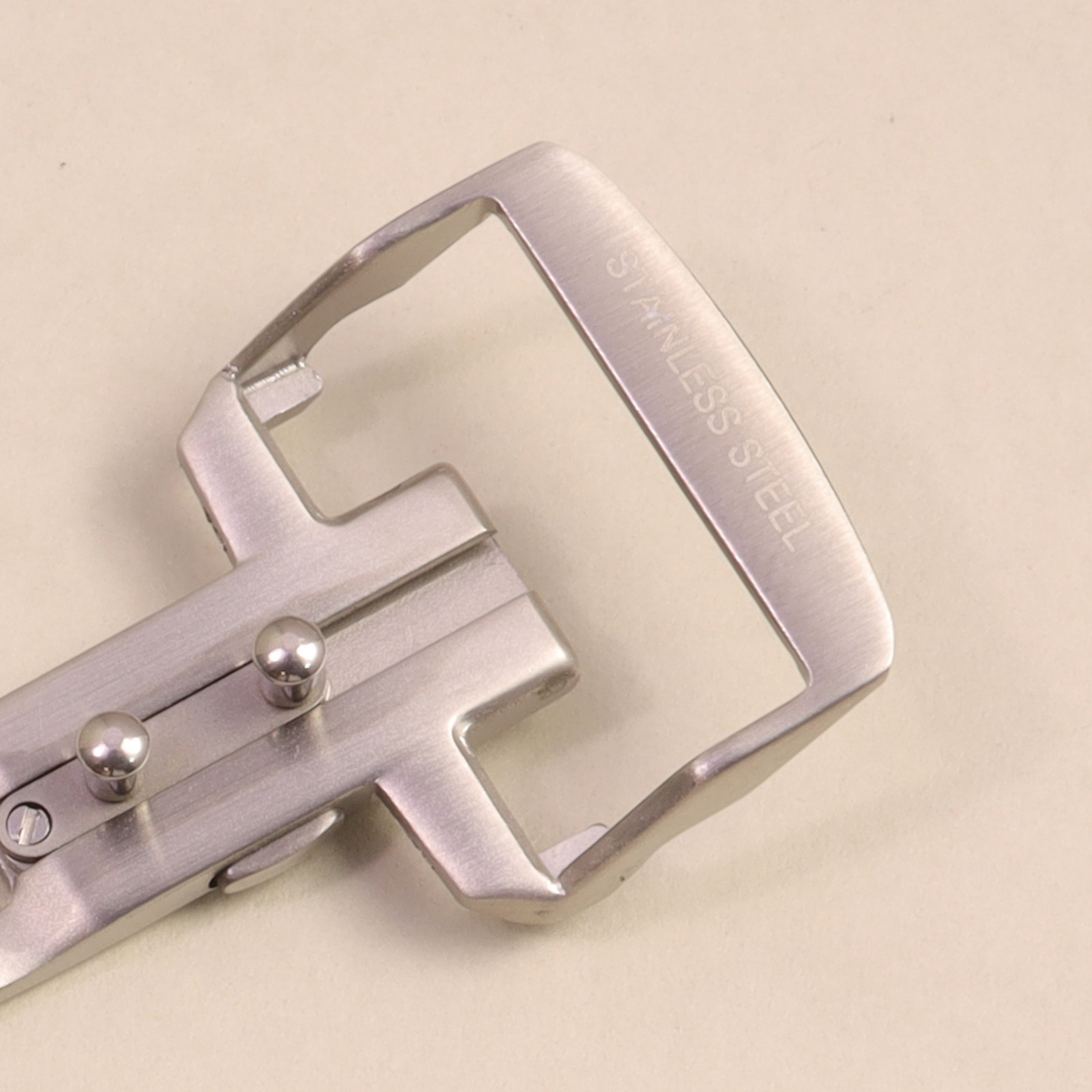 18mm LONGINES Clasp For Leather Rubber Watch Strap Silver NEW 18mm Pins