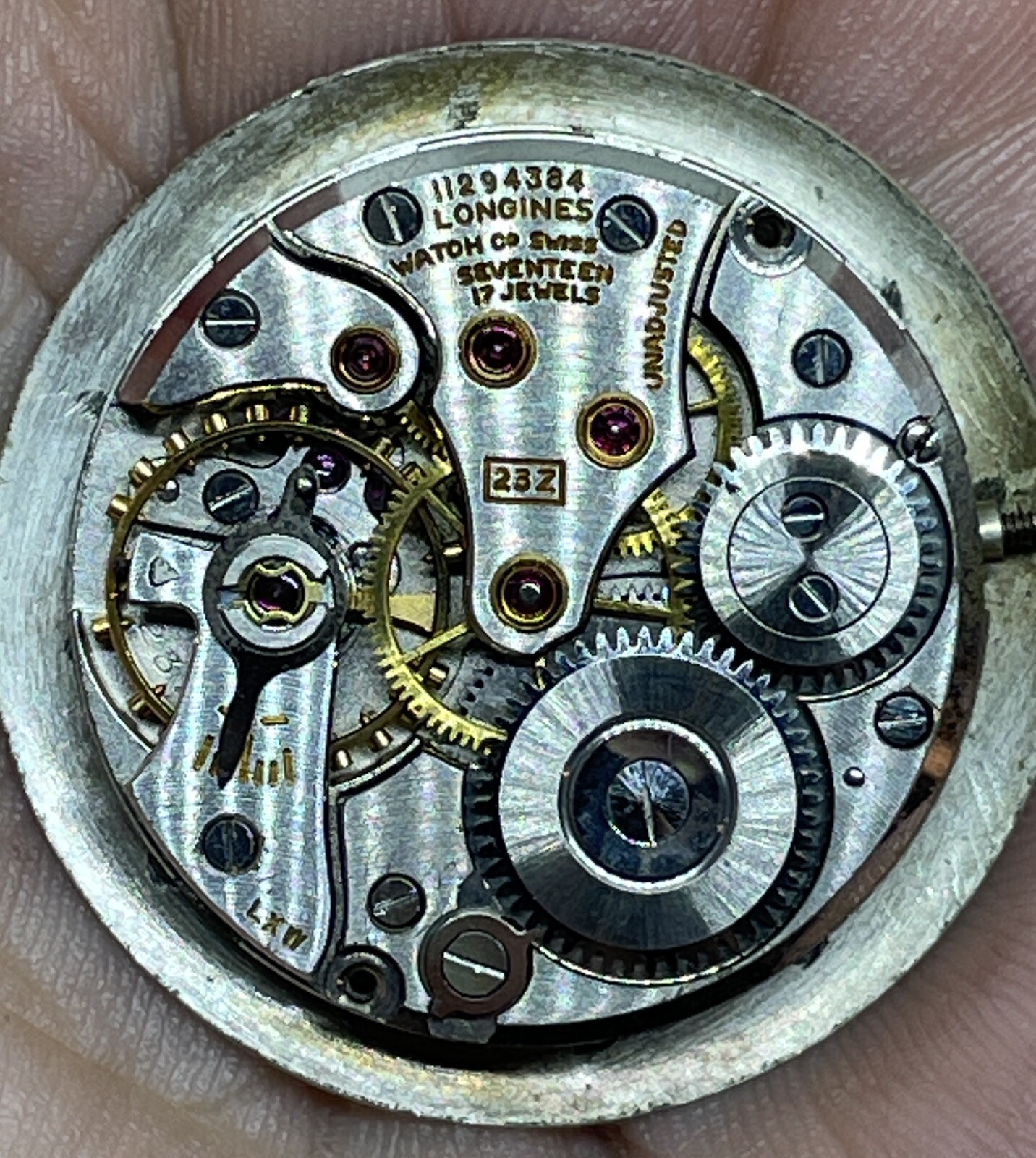 LONGINES 23Z MOVEMENT 17 Jewels Swiss Does Not Run