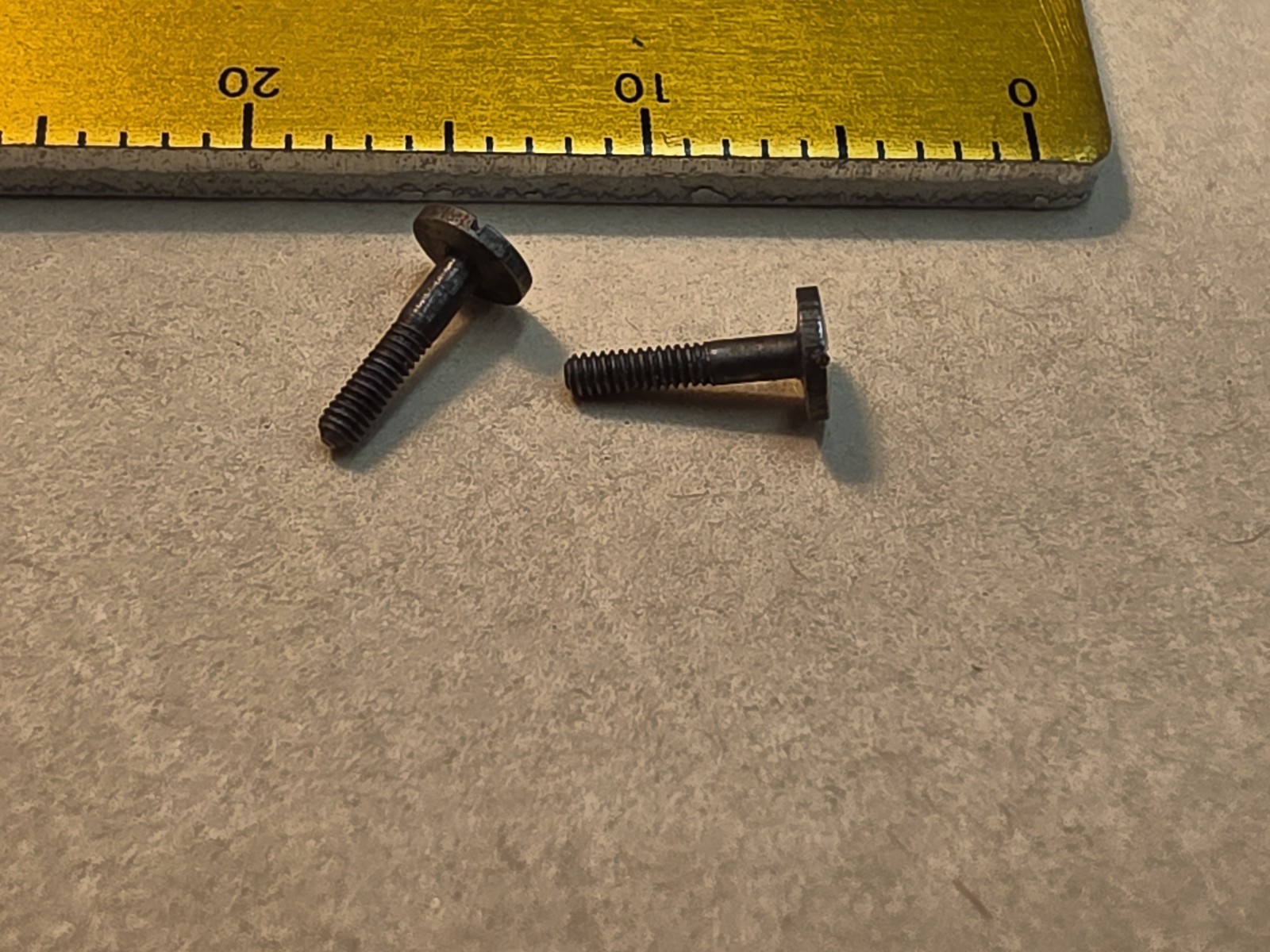 Lot Of 2 Hamilton 18s Pocket Watch Case Screws-6.4mm Long×3.2mm Diam Head