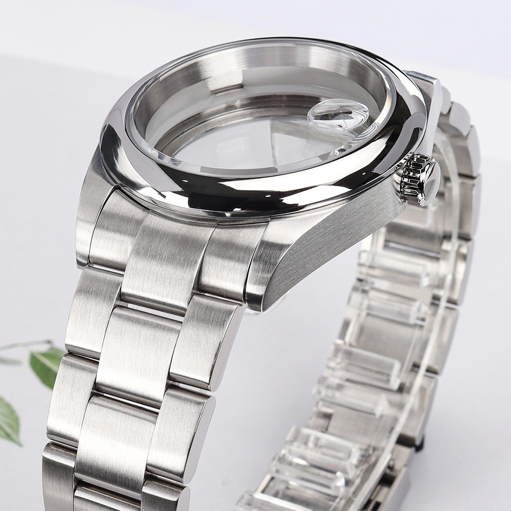 36mm/39mm Oyster Perpetual Watch Case Bracelet Steel For Seiko NH35 36 Movement