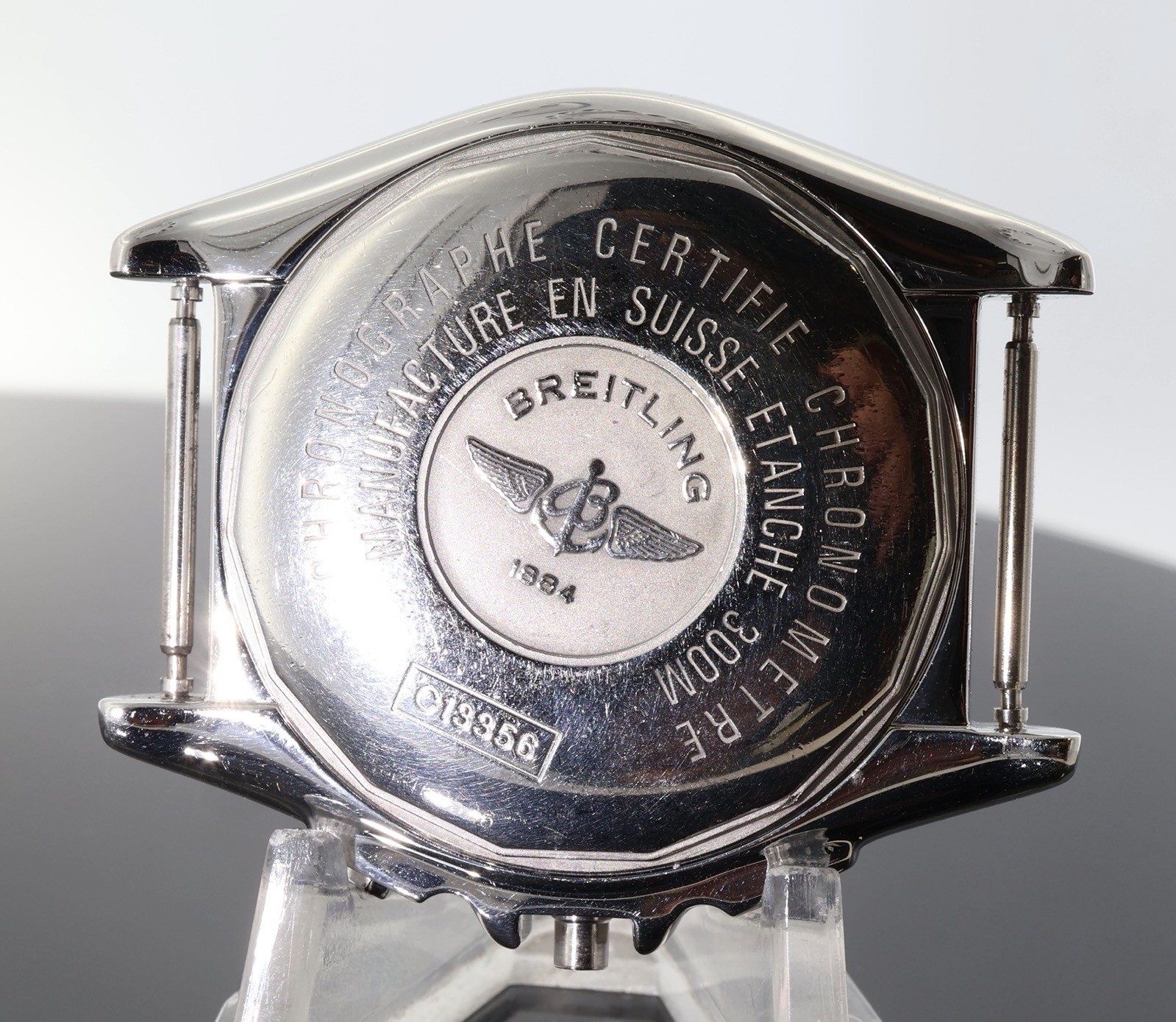 Vintage Breitling Pilot Chronograph Steel 44mm Case Complete ref C13356