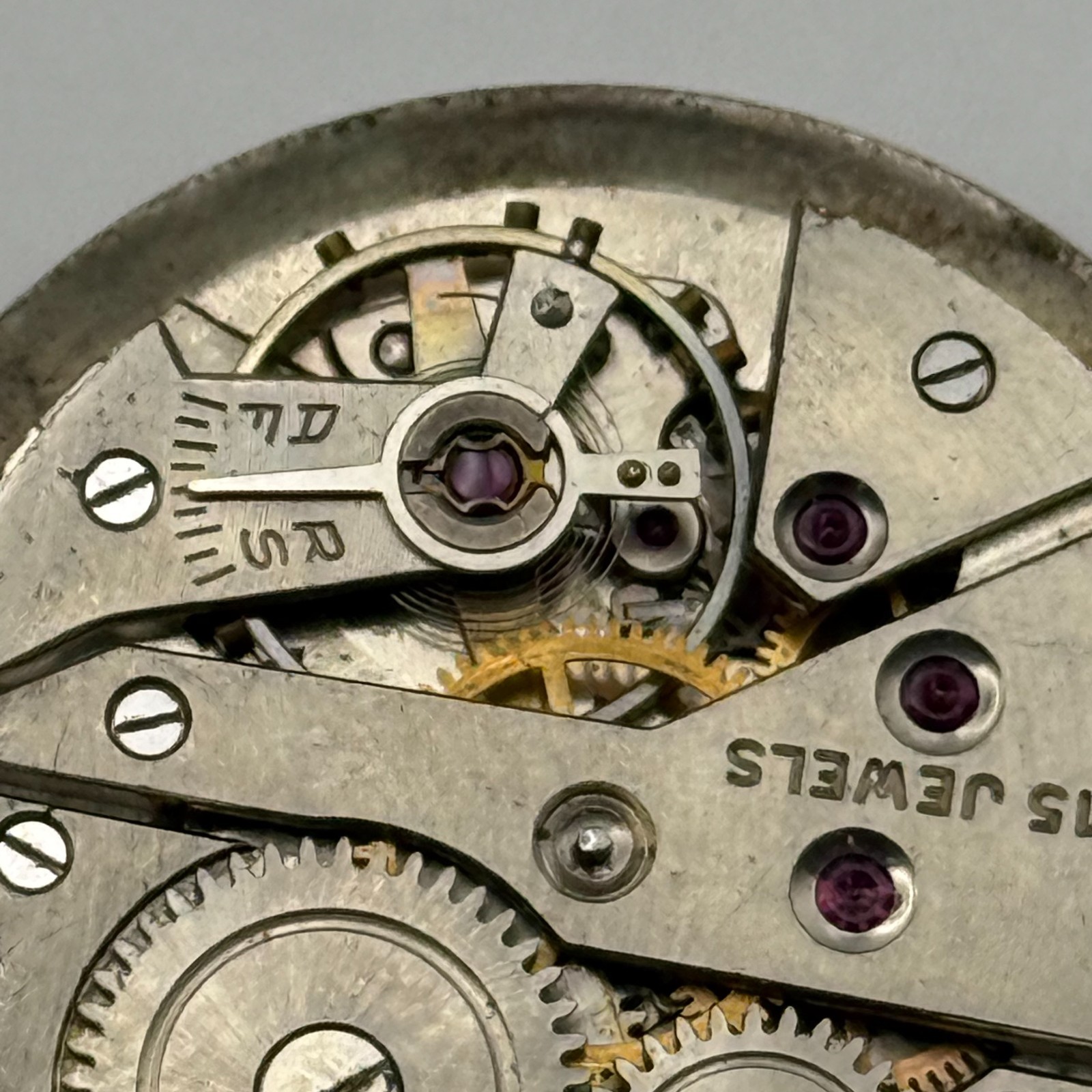 AS 1203 ? Watch Movement A. Schild 15 Jewels Swiss Manual Wind Parts Repair 27mm