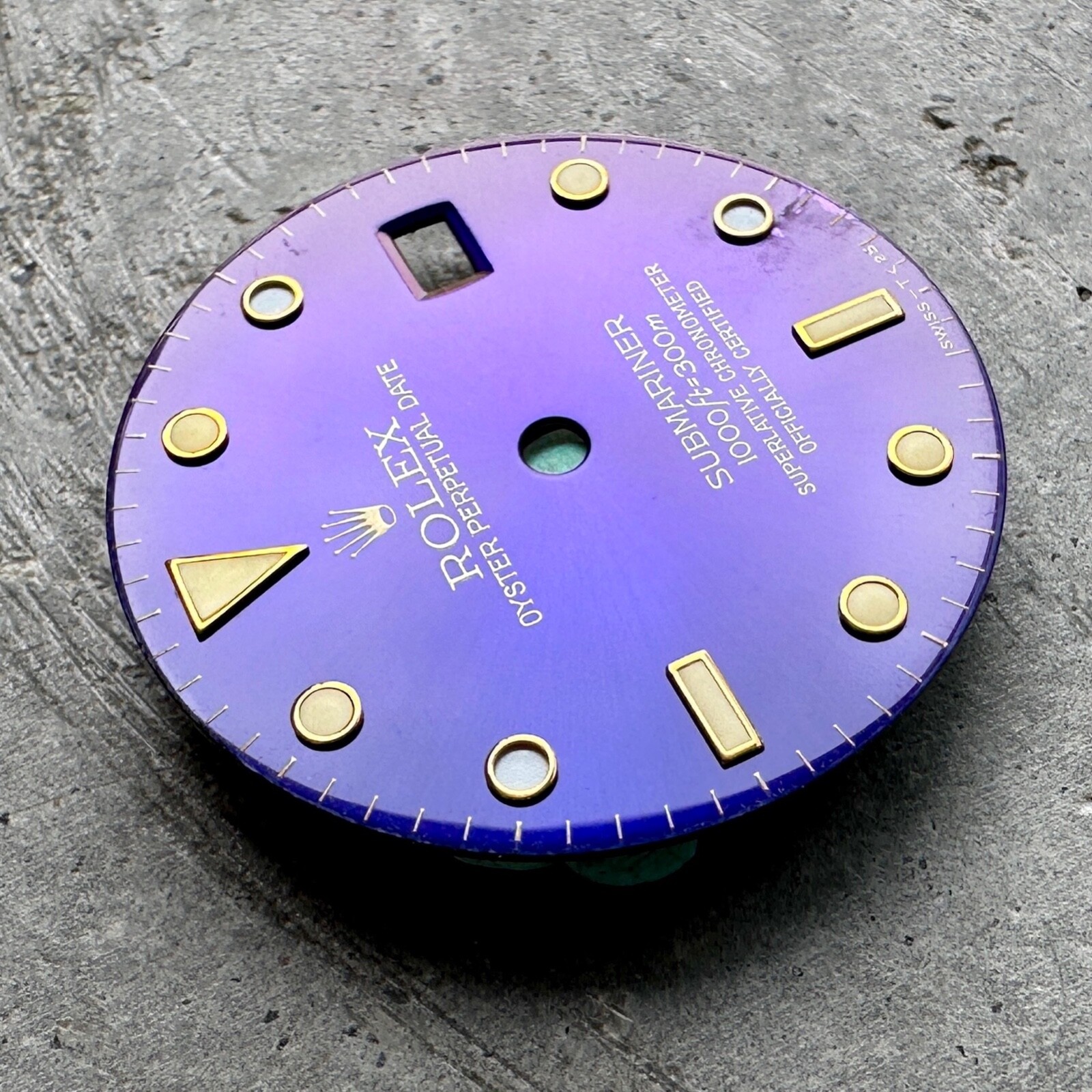 Vintage original Rolex Dial 16613 / 16618 – Tropical Purple Patina / Blue Dial