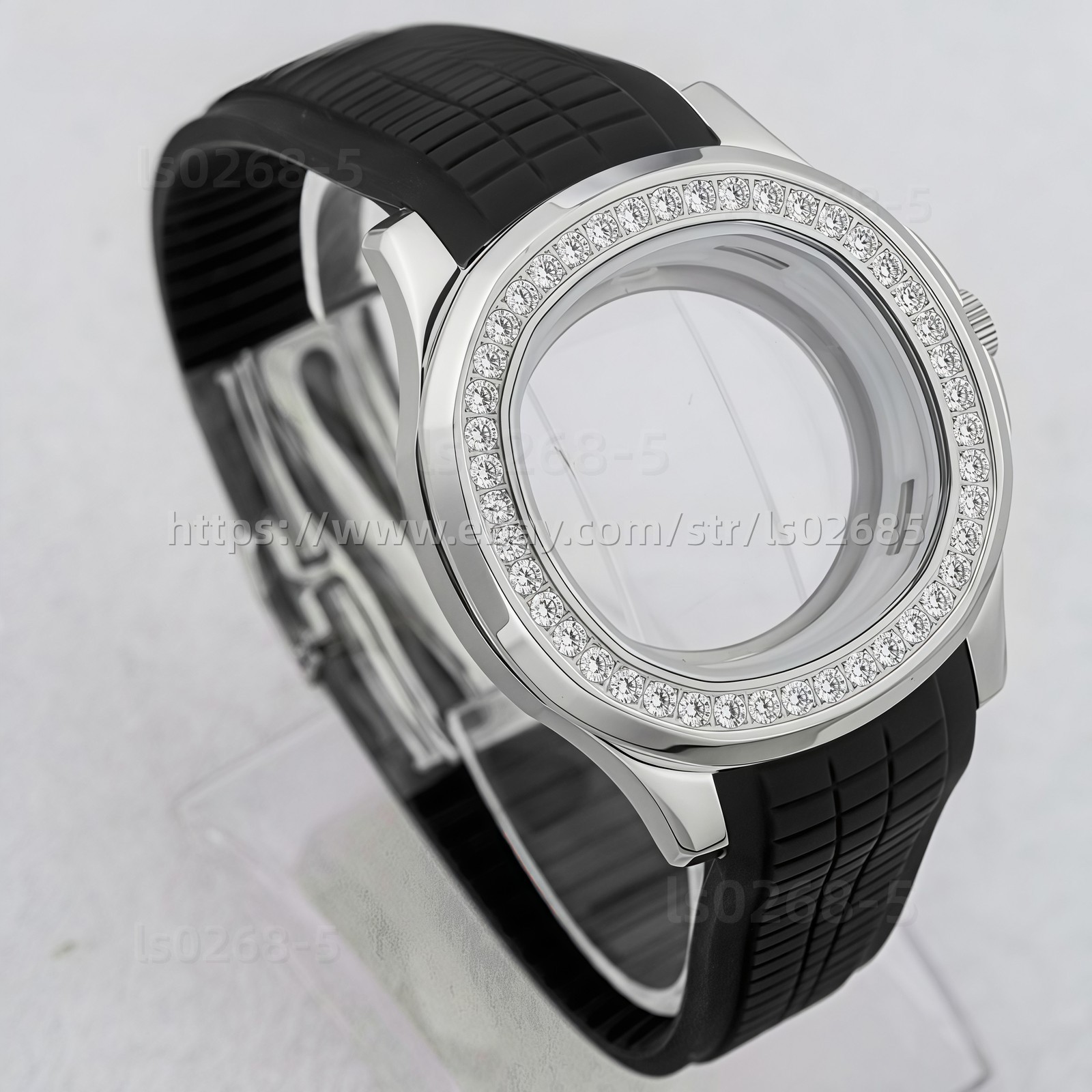 42MM DIY Stainless Steel Watch Case Kit Sapphire 10ATM Fit NH35 NH36 Movement
