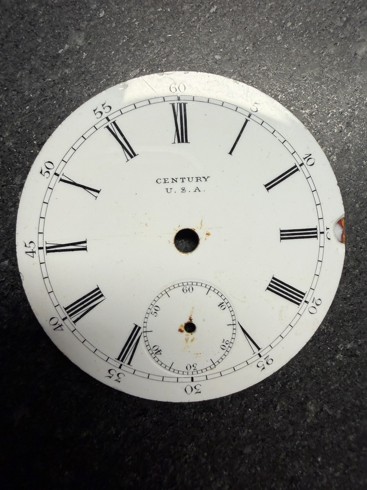 Porcelain Watch Dial Lot 33 Pocket Watch Faces Elgin Waltham Parts Repair Art