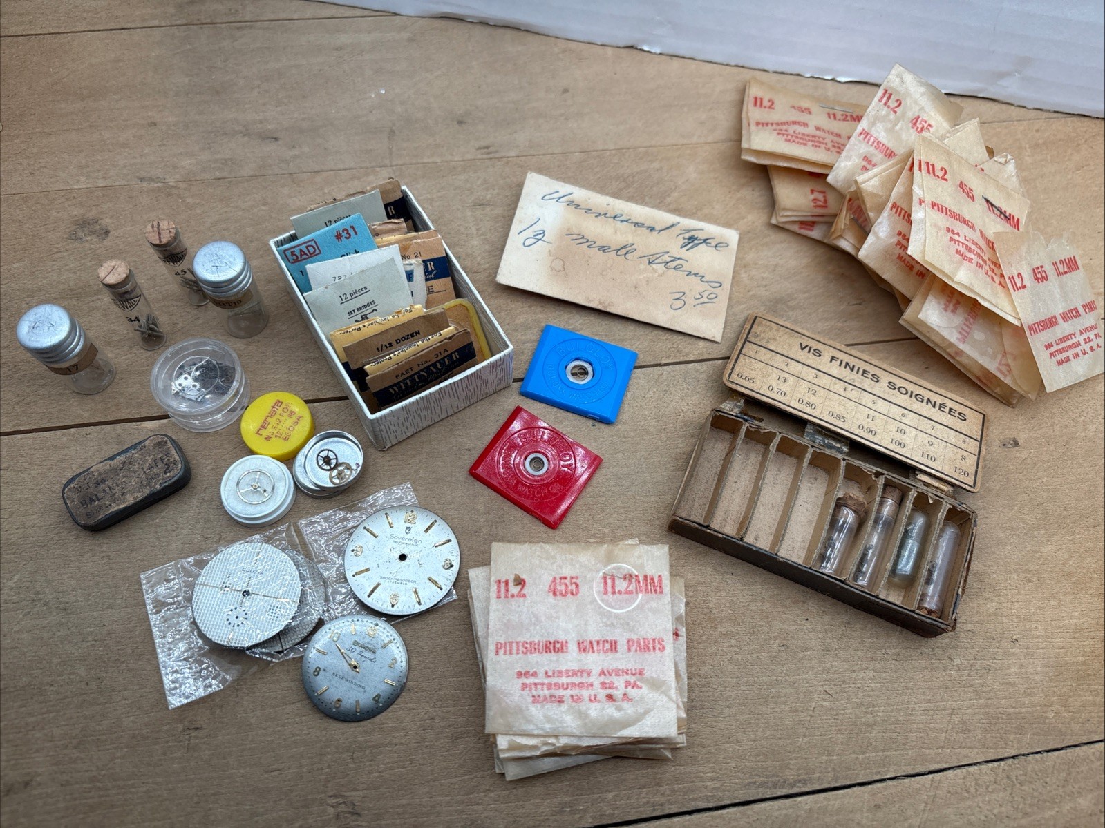 Vintage Watch Parts Staffs Stems Click Springs Domes Yoke Bridges More