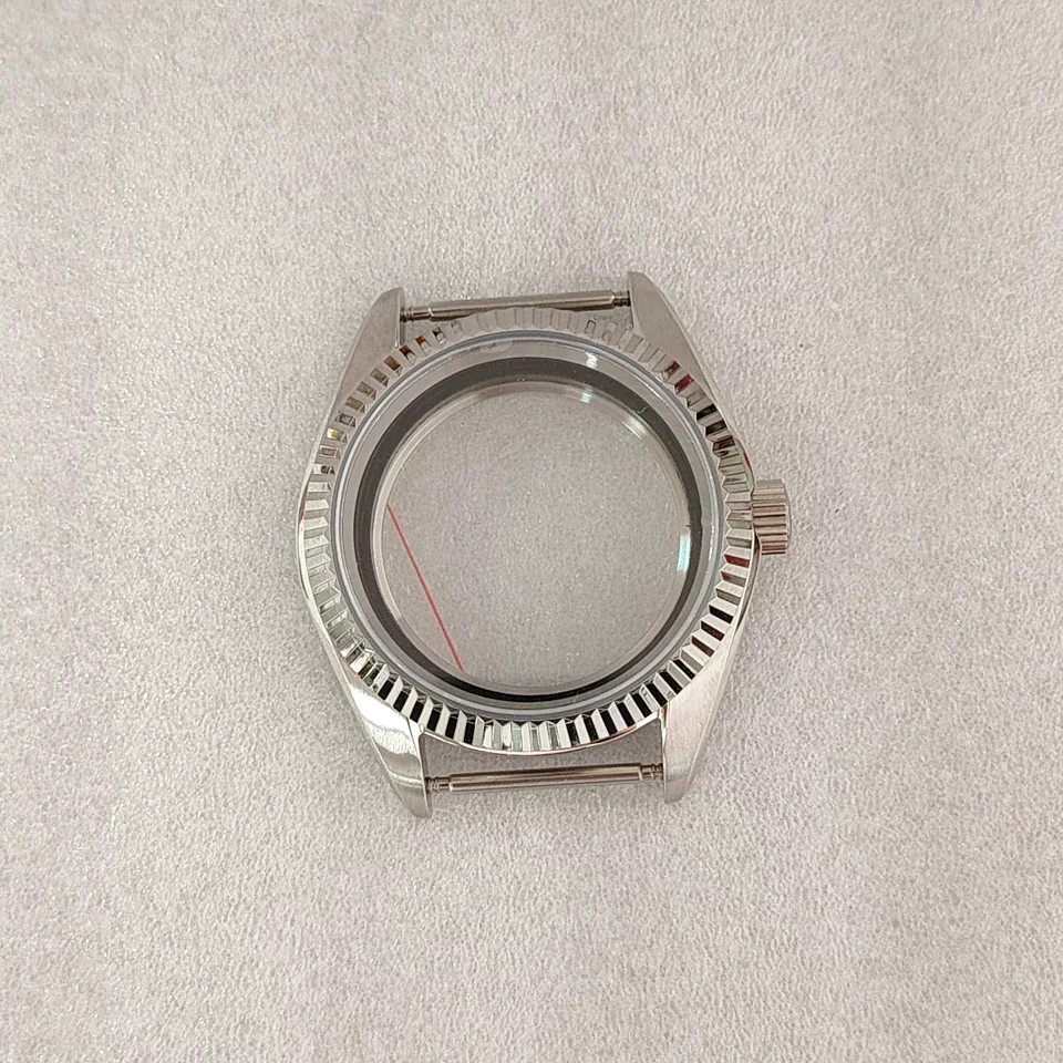 38mm Stainless Watch Case Sapphire For NH35 NH36 4R Movement 31mm Dial Parts