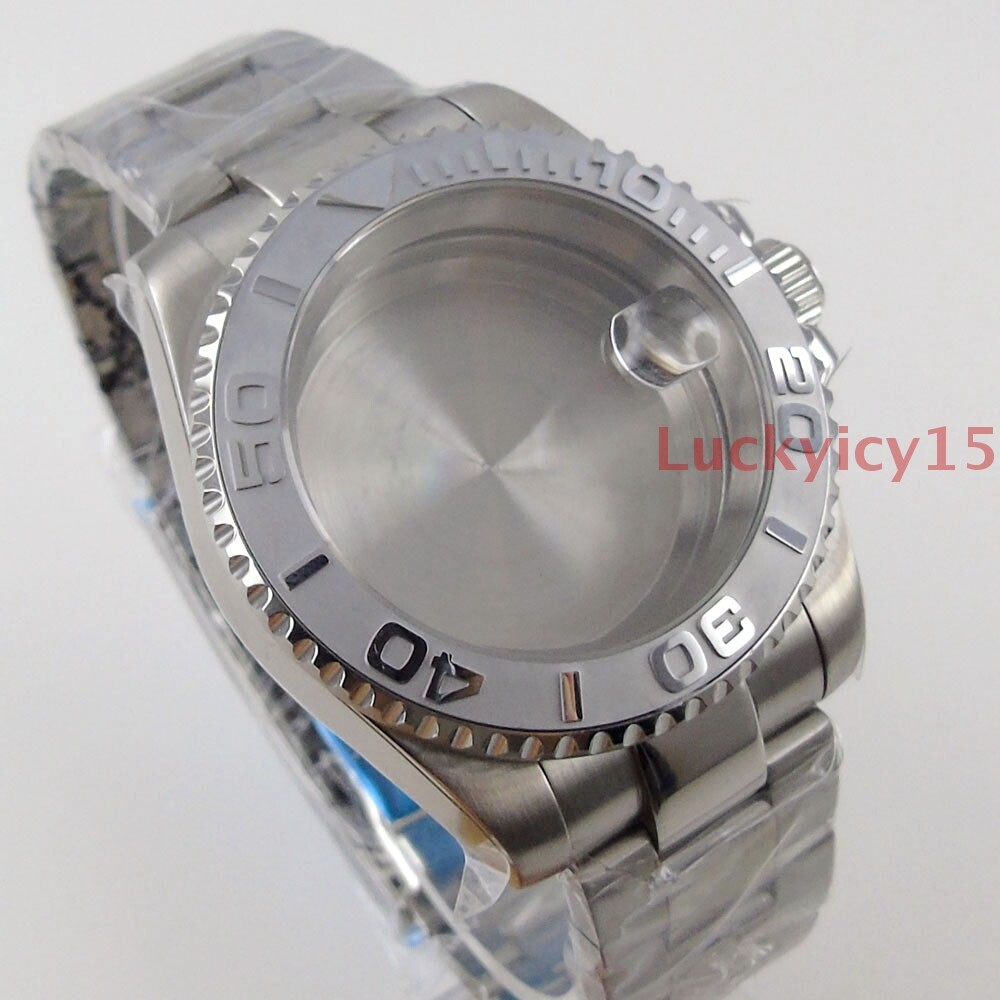 20ATM 40mm watch case fit for NH35A movement sapphire bracelet ceramic bezel