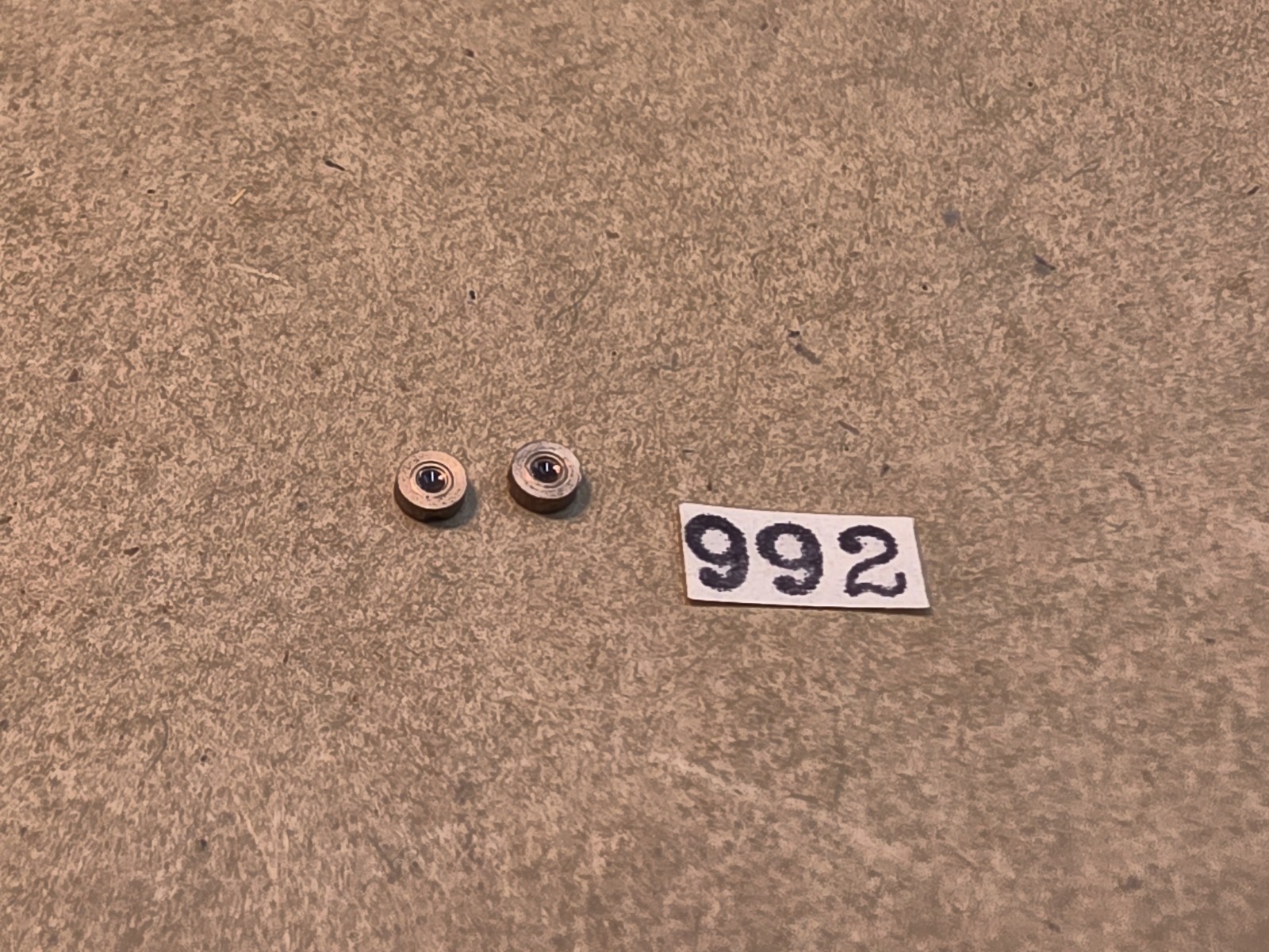 Lot Of 2 NOS Hamilton 16s Upper Cap Jewels For 992 Parts Spares Repairs