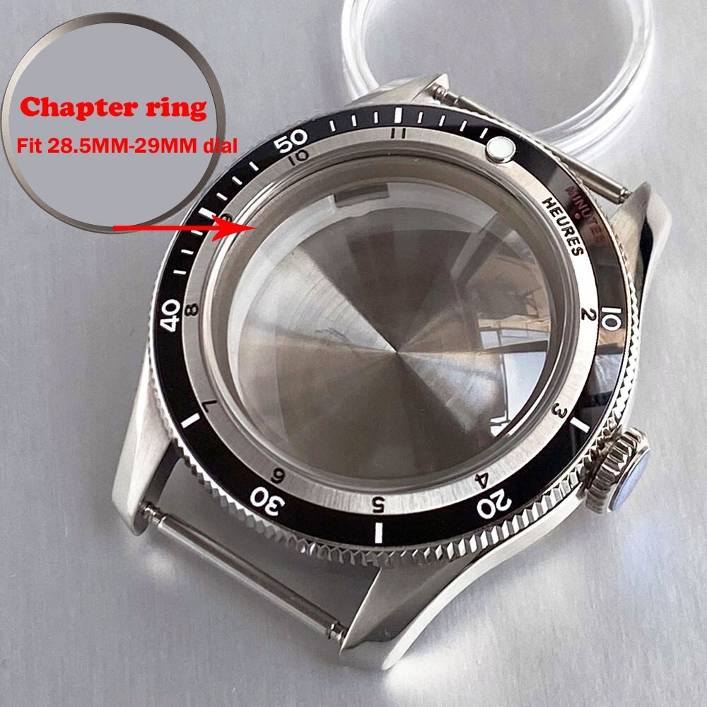 Sapphire Crystal Glass 40mm 200m Waterproof Watch Case For NH35A NH36A Move