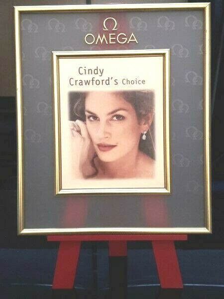 Watch Stand Display OMEGA CONSTELLATION Advertising Cindy Crawford’s #7053