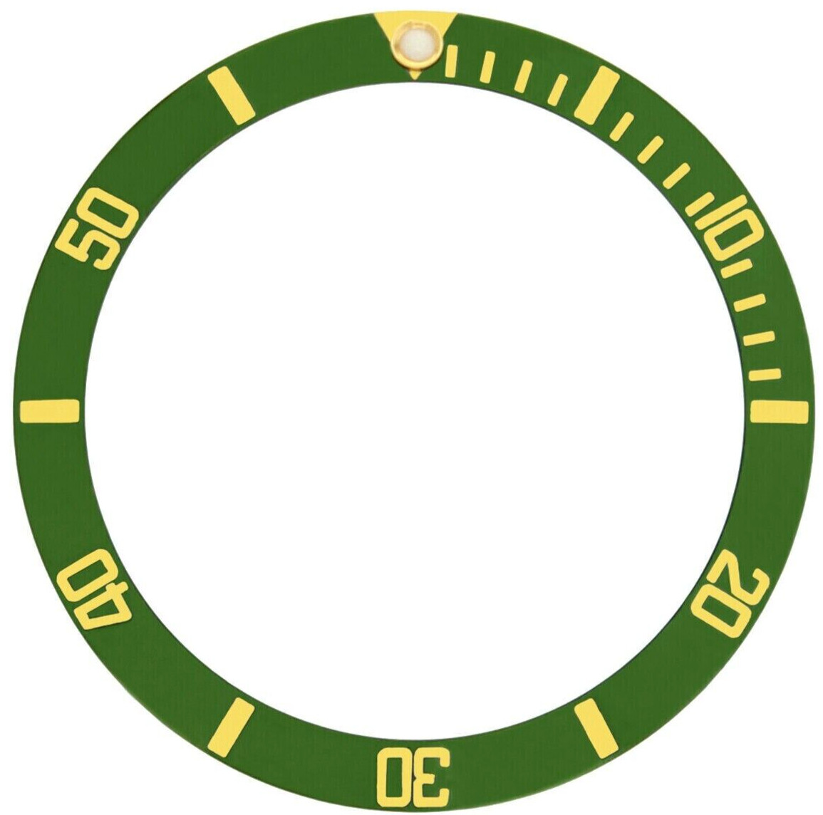 Bezel Inserter Ceramic for ROLEX Submariner 16610,16618,16610LV FOREST GREEN