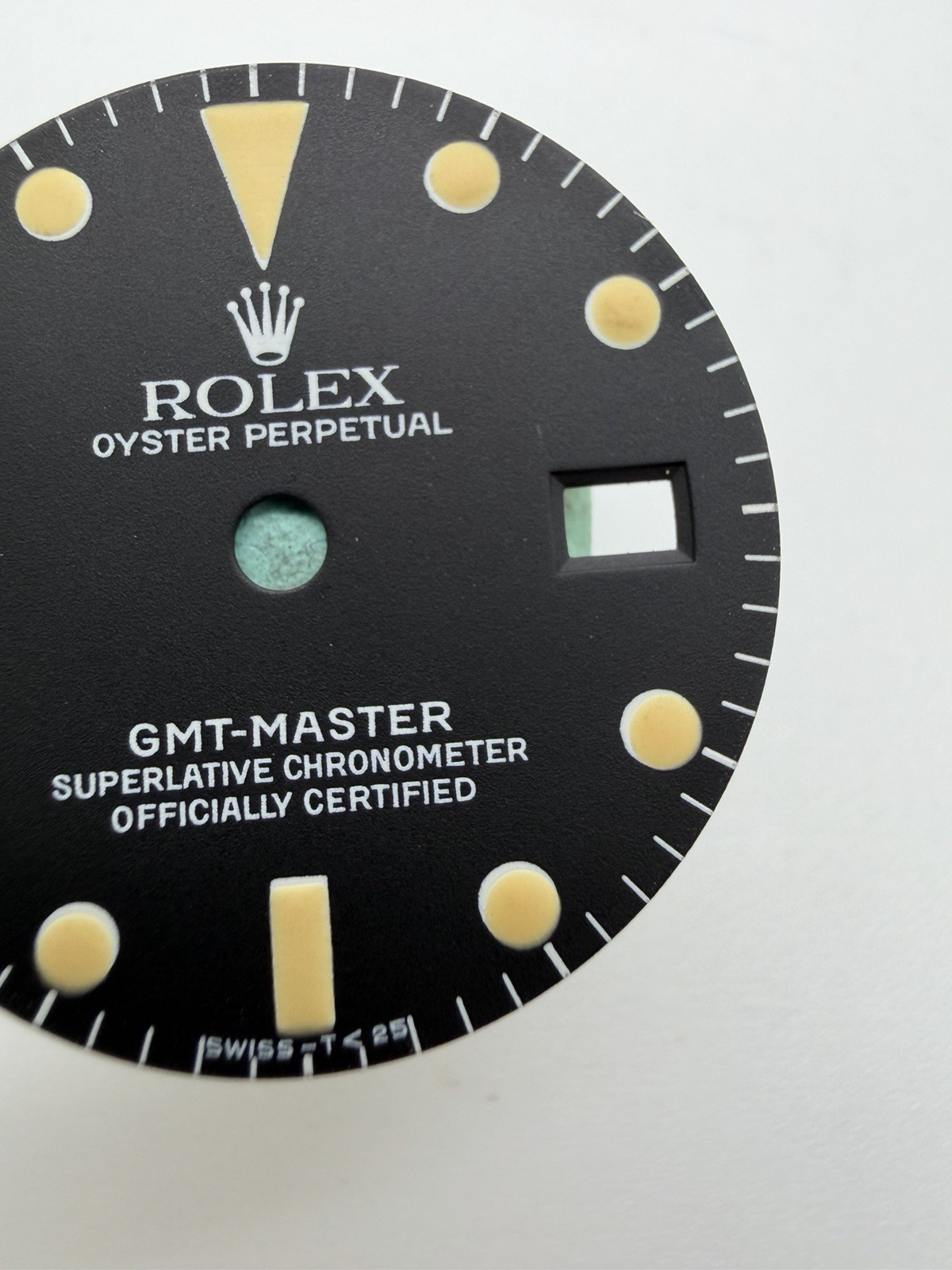 Original Rolex 1675 GMT Dial BLACK MATTE TRITIUM, SERVICE TYPE, Mint