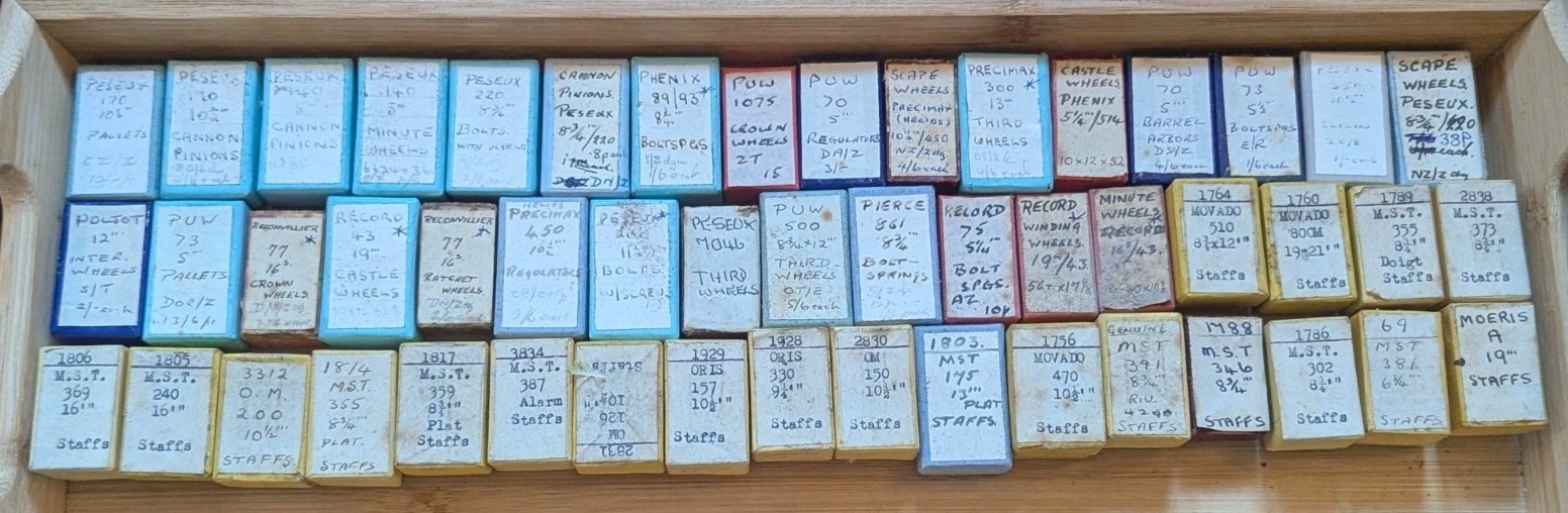 Watch Parts, New Old Stock in Boxes, Various Makes / Cals, Peseux, PUW etc #R609
