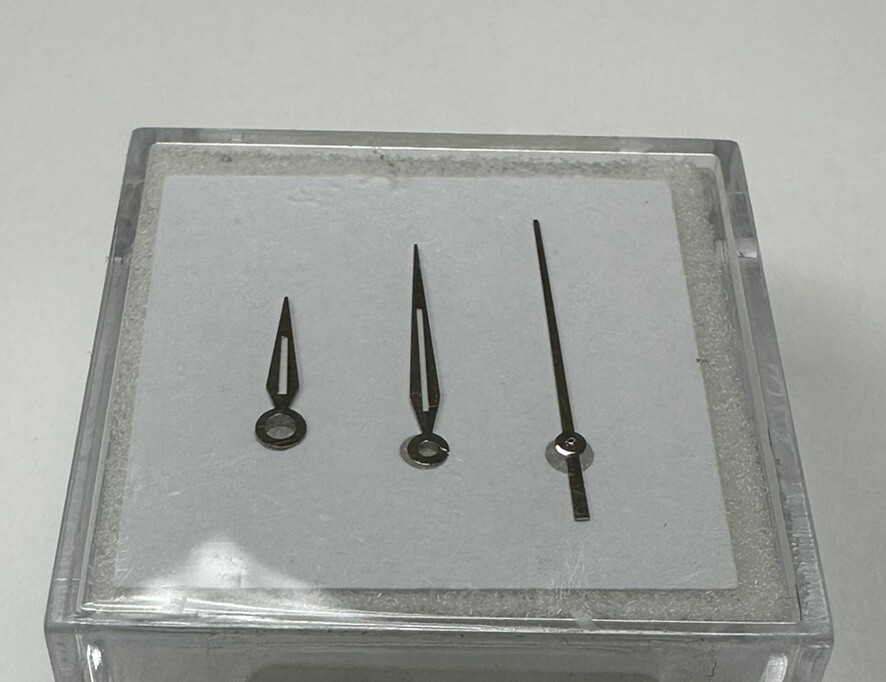 Replacement S/S Set Of Hands To Fit Rolex 6105, 6155 Bubble Back Watch Cal. A296