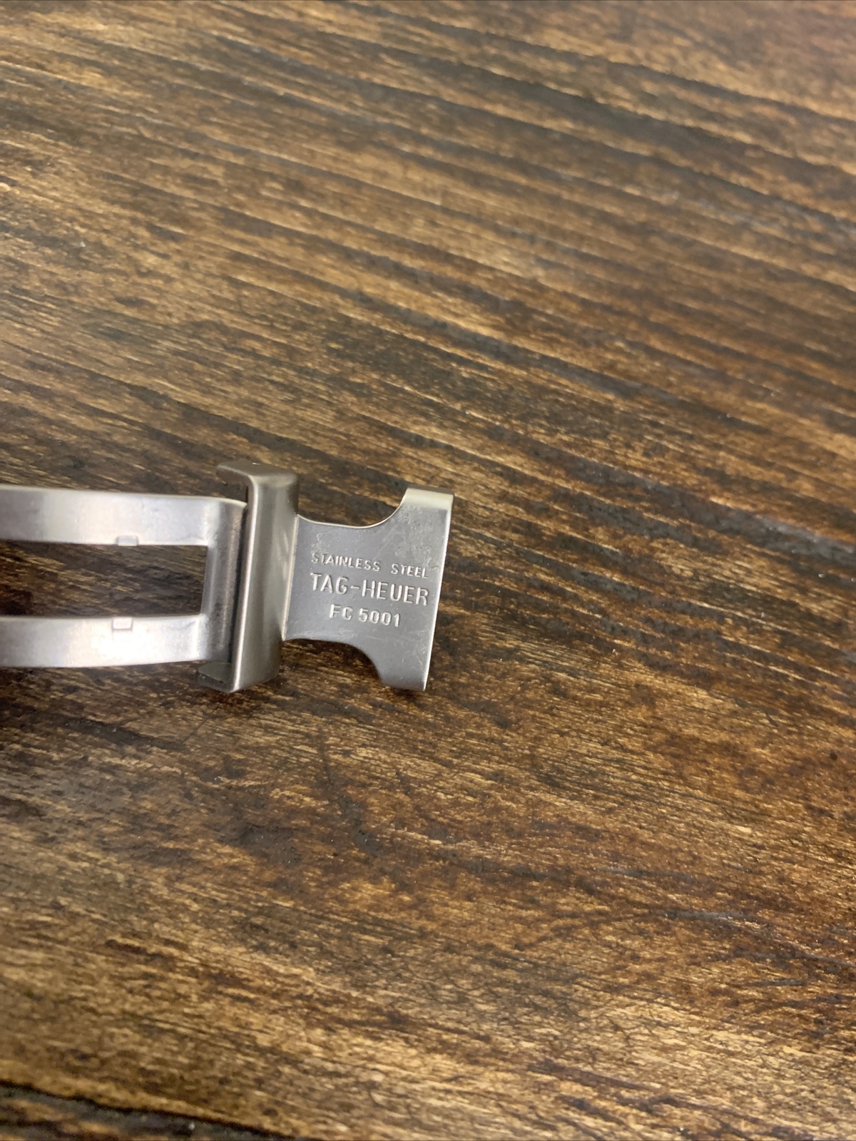 TAG Heuer FC 5001 Clasp Buckle 17 mm 2-Tone Silver with Gold Logo Authentic OEM
