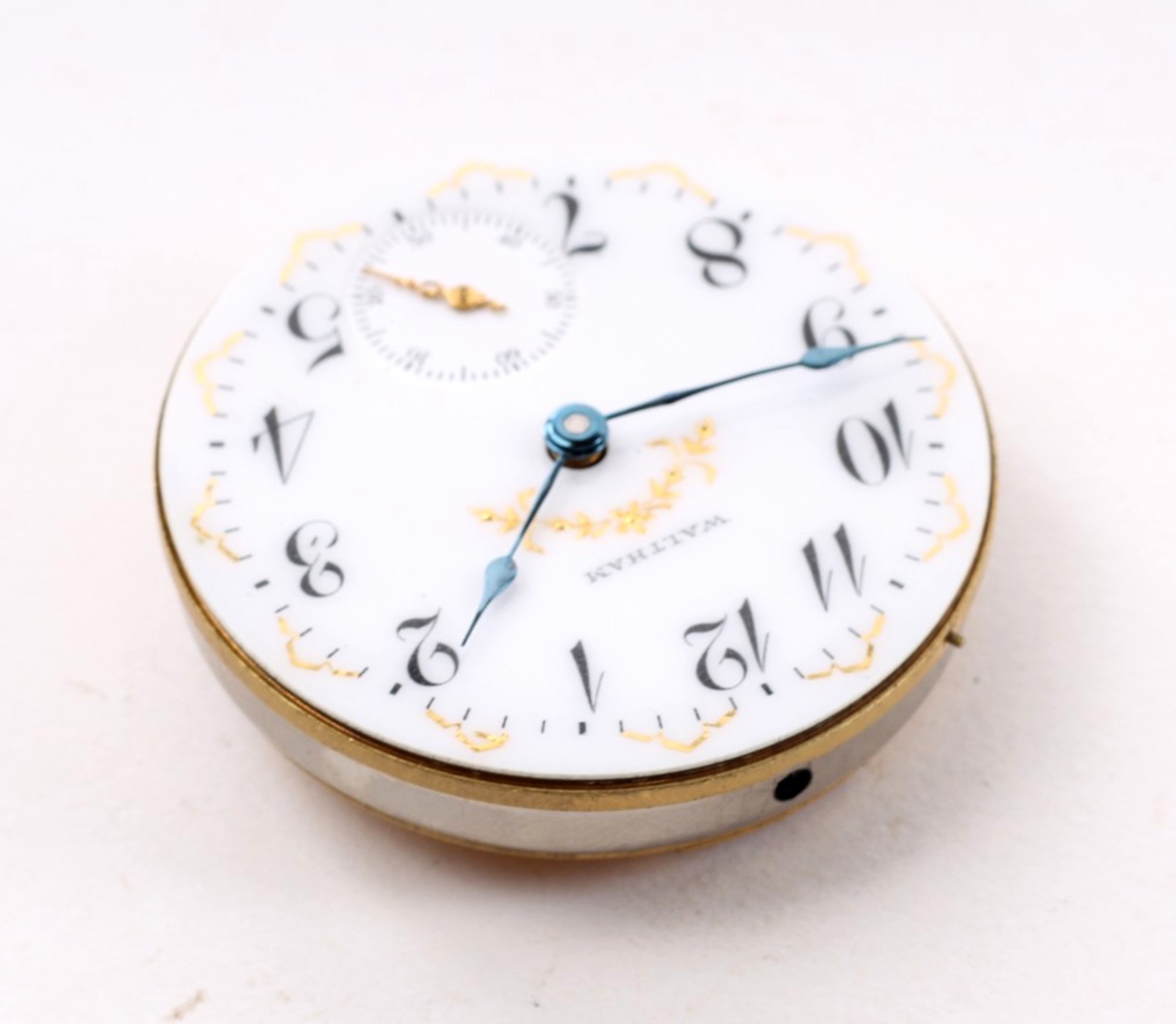 Waltham WM.Ellery Pocket Watch Movement 11 Jewel 18 Size-GS-186