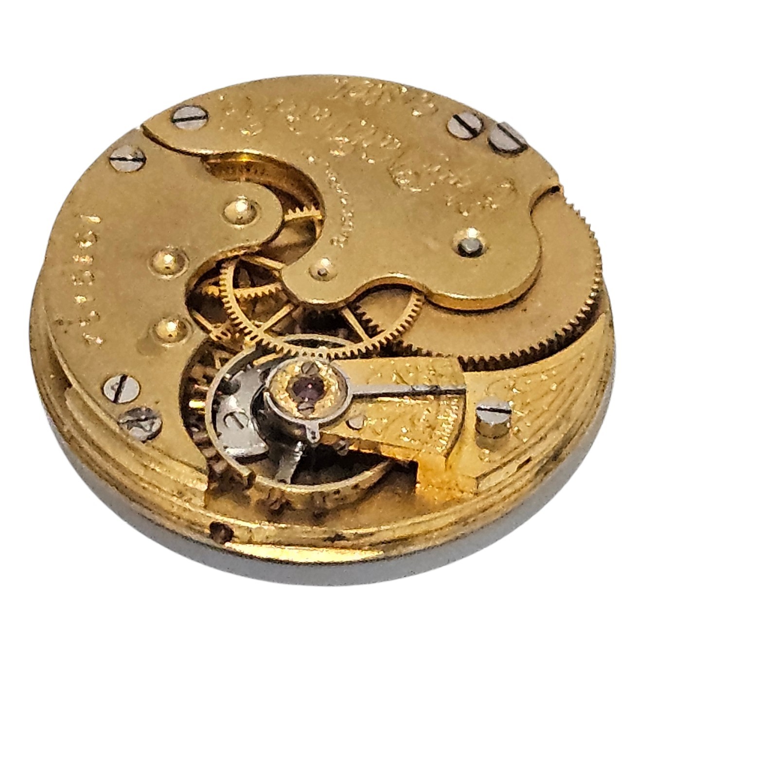 Antique 1899 Elgin Size 0s 7 Jewels Model 1 Pocket Watch Movement Grade 109