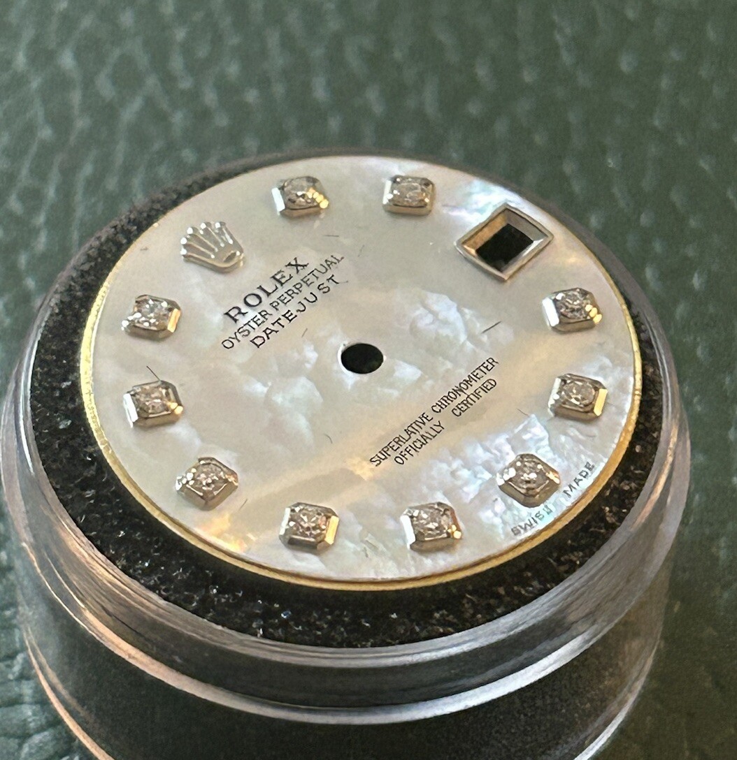 Rolex Ladies MidSize Datejust Custom White MOP Diamond Dial 68274 68240 178274