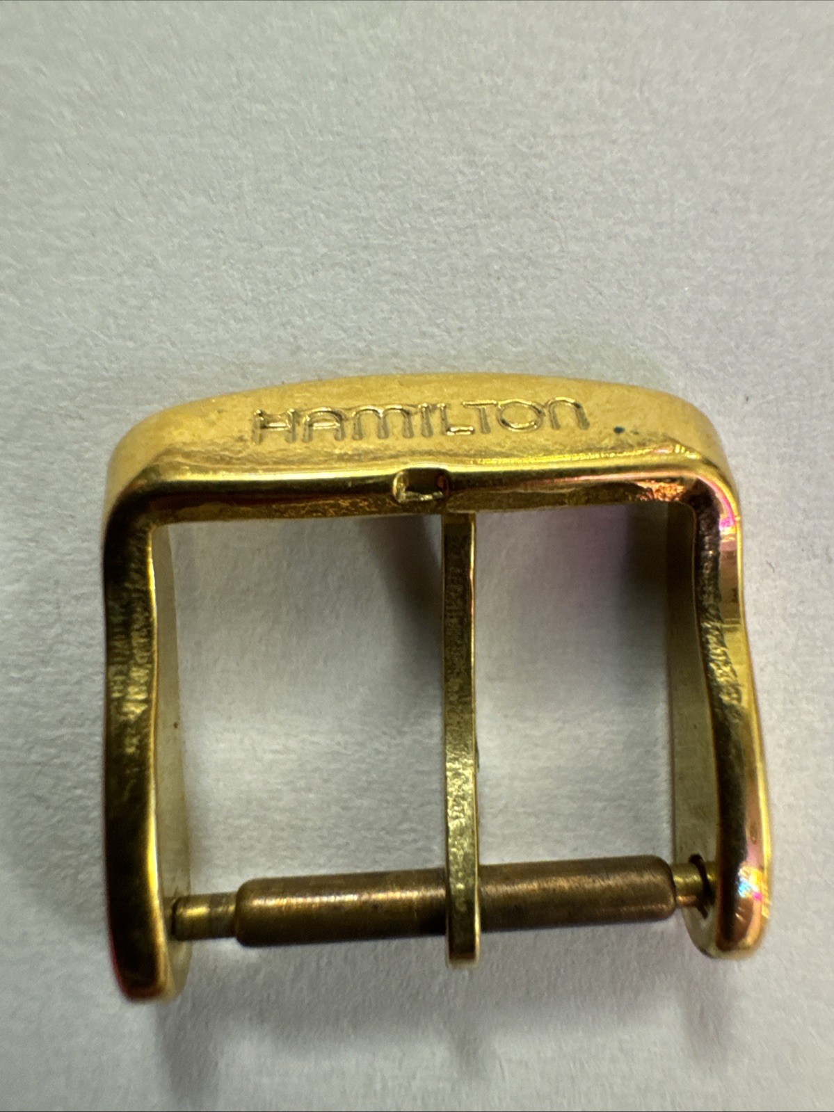 Vintage 14mm Gold Plated Hamilton Buckle Original Product