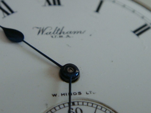 American Waltham watch Co movement dial & hands donor spares project repair VGUC