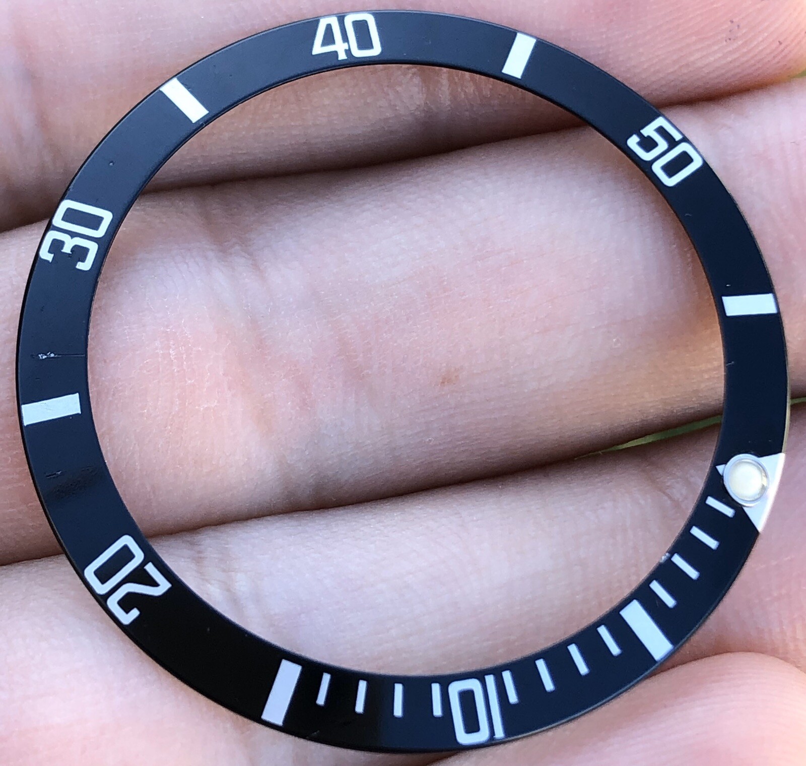 Rolex Submariner Date 16610 16610T 16800 168000 Black Tritium Bezel Insert ORIG