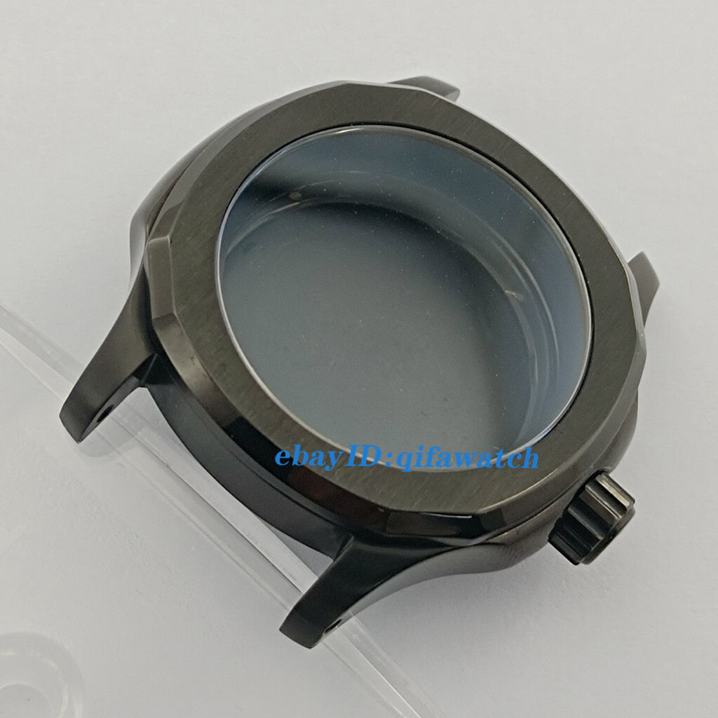 40mm silver black gold rose gold watch case sapphire glass 200m fit NH35 NH36