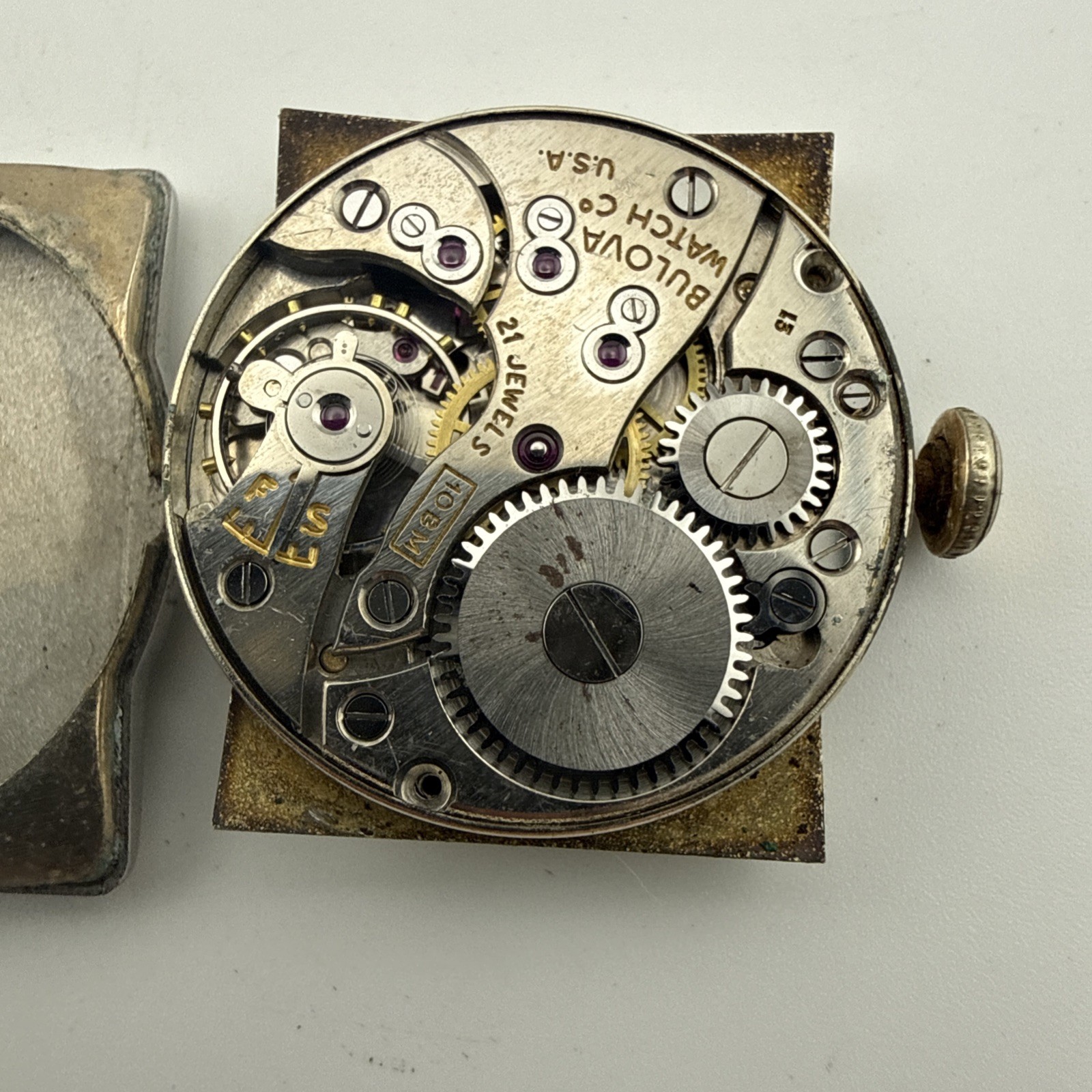 Vintage Bulova Manual Wind 17J 10BM Wrist Watch Movement – Good Balance Wheel
