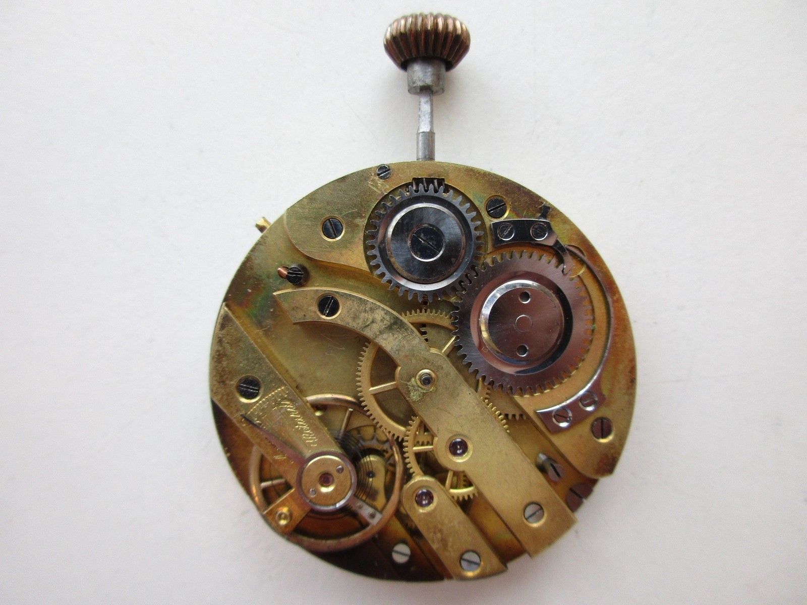 Union Pocket watch movement diam. 40.3 mm crown wind (at 12) – running
