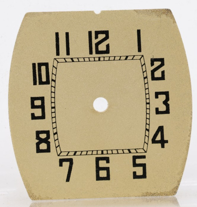 NOS TRENCH TANK ART DECO WRIST WATCH DIAL 22.38×22.9mm (HN)