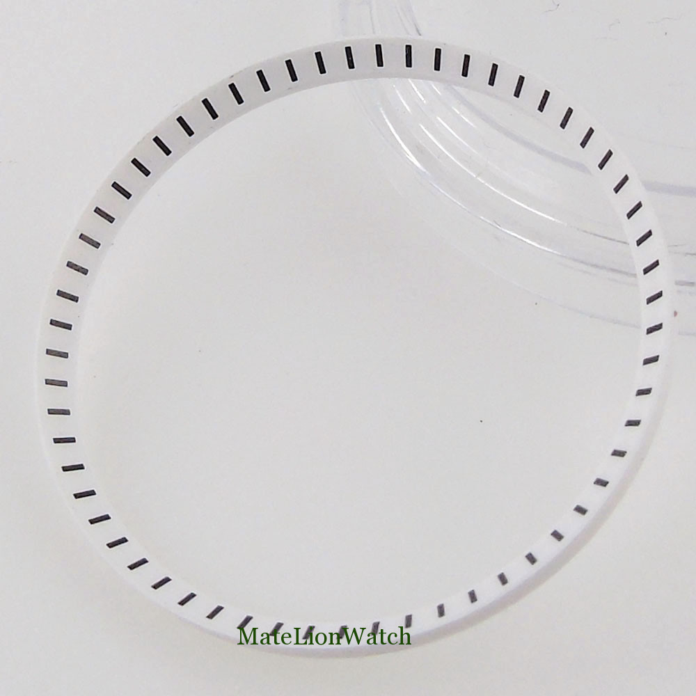 Watch Case Parts Chapter Ring 31.2mm*28mm*1.6mm Plastic Black/White/Blue/Green