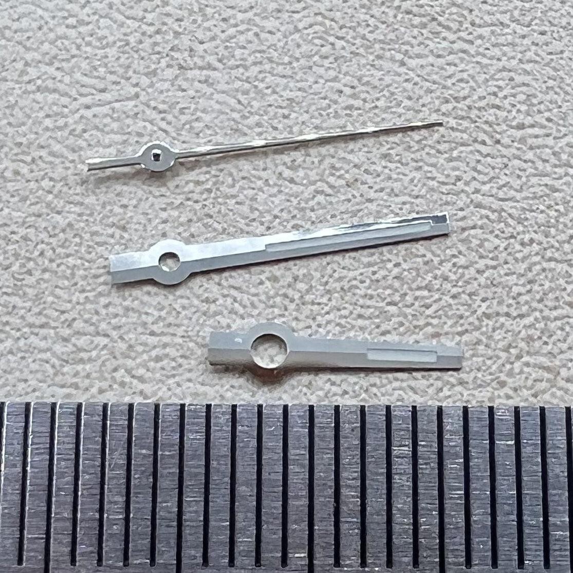 Pack 2 Sets Green Lume Silver Trim Dayjust Hands Modified for Miyota 8285