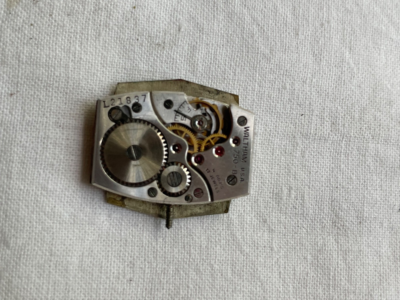 Waltham 750-B – movement for mens watch RUNS, lot 2006