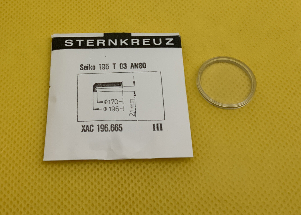 Seiko Crystal 195T03ANS0 Sternkreuz To Fit. New Old Stock.