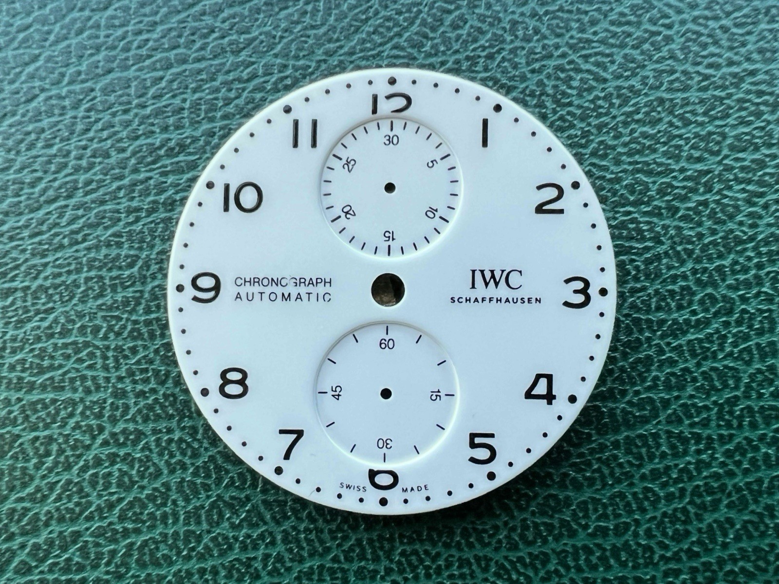 Authentic IWC Portuguese Chronograph ø34.4mm White & Black Marker DIAL – OC#1322