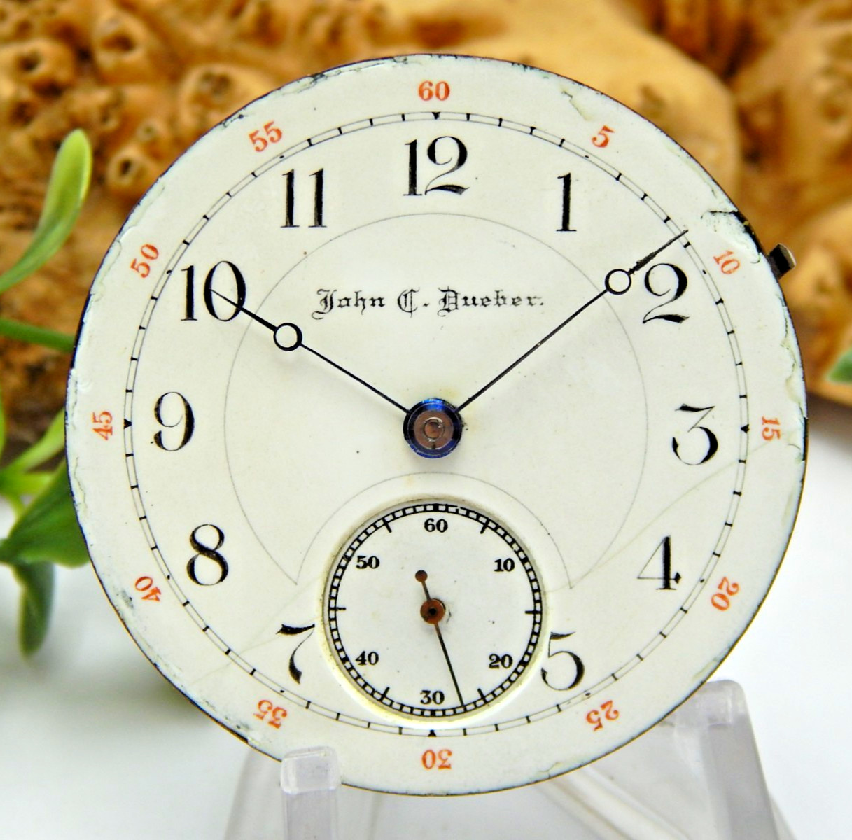 Antique Pocket watch movement John C Dueber M3 18 size 15 jewel open face @ 1890