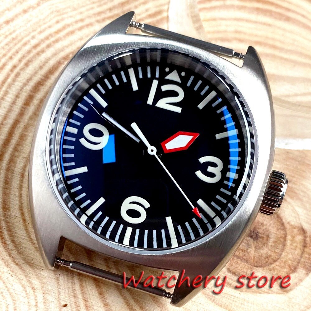 36mm Brushed Double Dome AR Sapphire Crystals 200M Diver Watch Case Dial Set