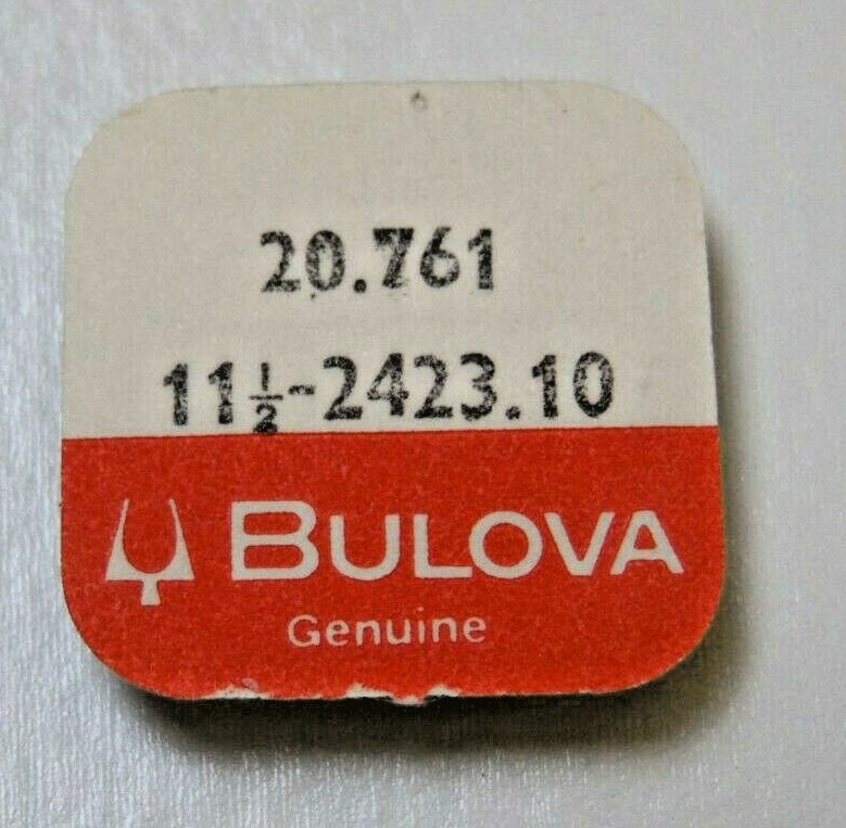 Bulova 11 1/2 Accutron 2423.10 Watch Repair Movement 20.761 Cell Strap USA SHIP