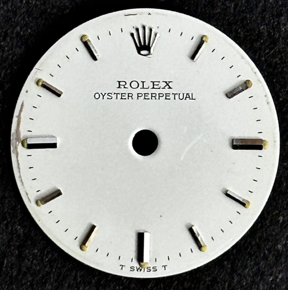 Vintage Rolex Ladies Oyster Perpetual Watch Dial For 24mm Rolex No Date