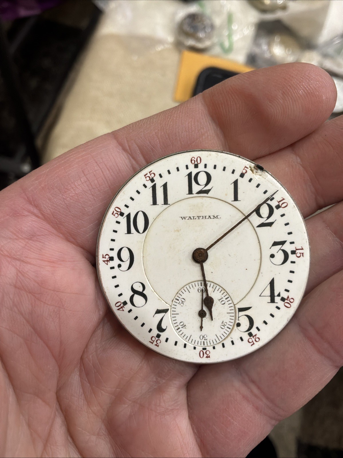 VTG Waltham 16s Vanguard 19J Movement For Parts or Repair