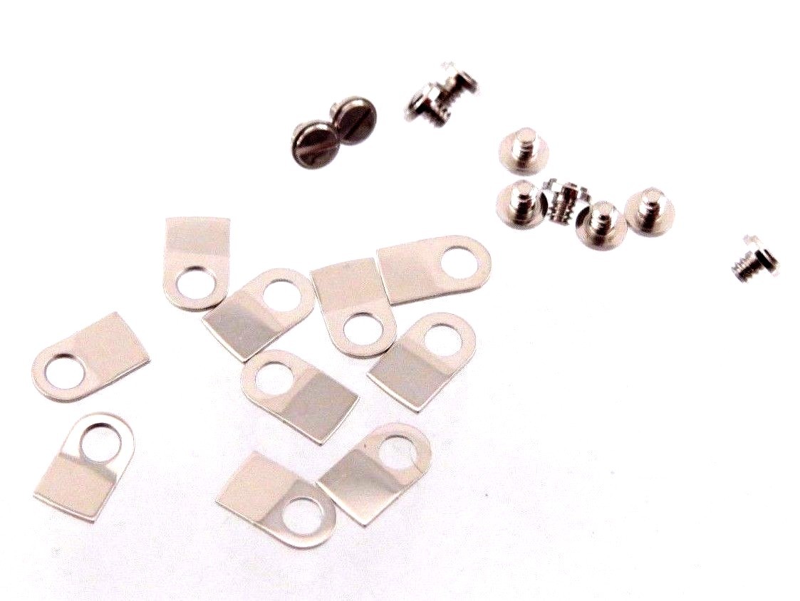 10 Case Clamp Tabs and 10 Screws for ETA Watch Movement 2824, 2834, 2836, 2892