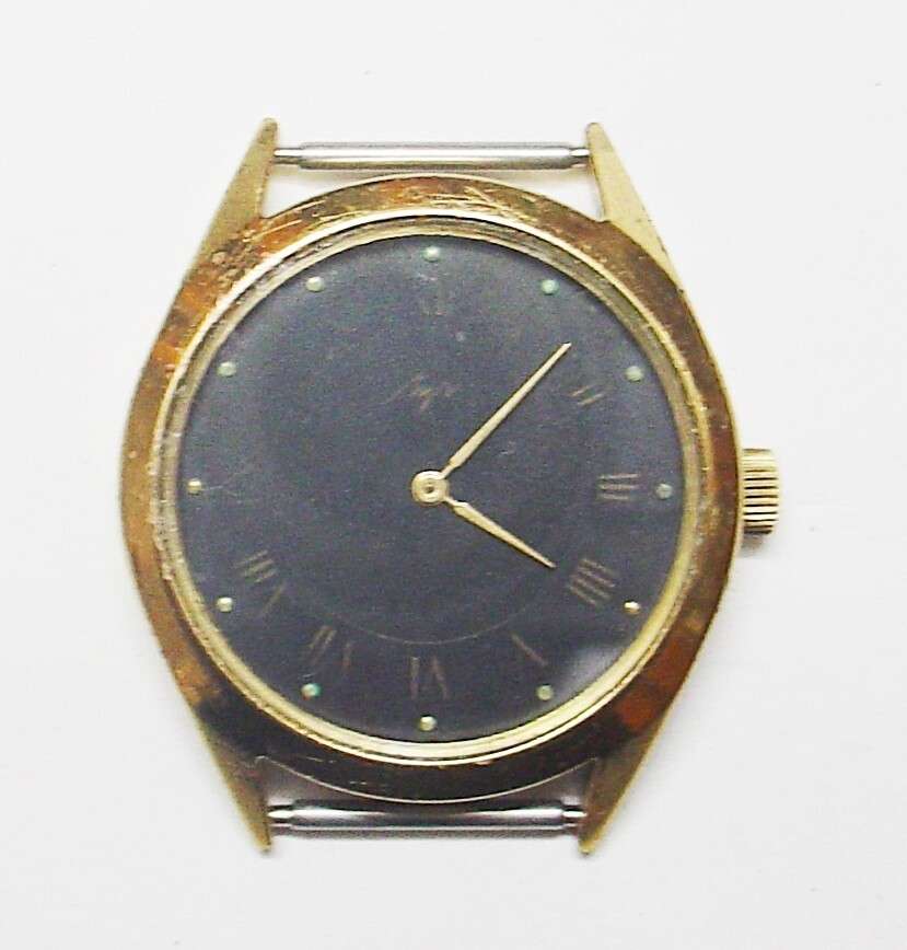 Vintage Mens watch Luch Belarus (USSR) Black Dial