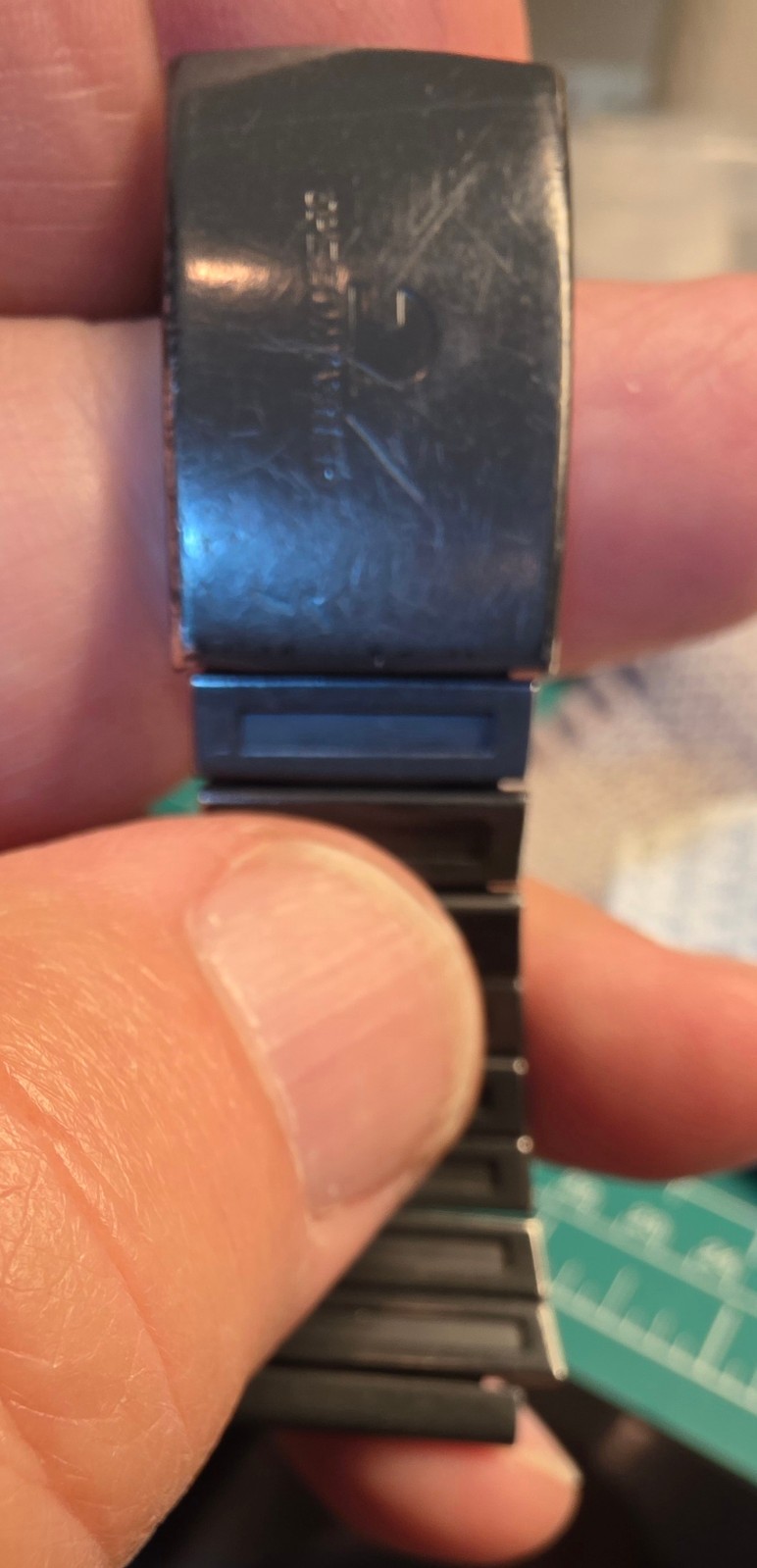 Seiko AA61A PVD Watch BRACELET from 7A28-6000 BISHOP (fits -6009, etc) FOR PARTS