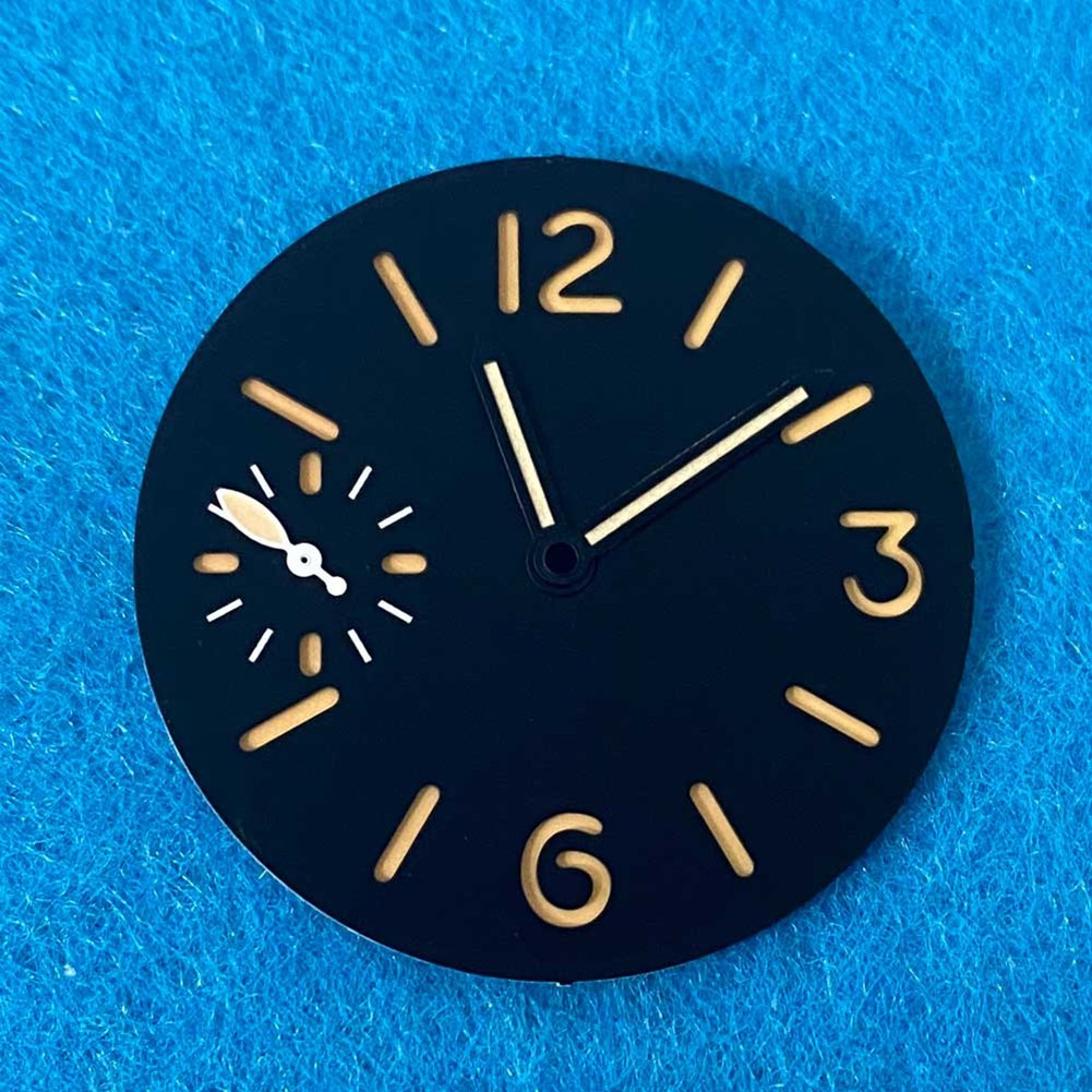 3Colors Optional Luminous Metal Watch Dial W/ Hands For ETA 6497 ST3600 Movement