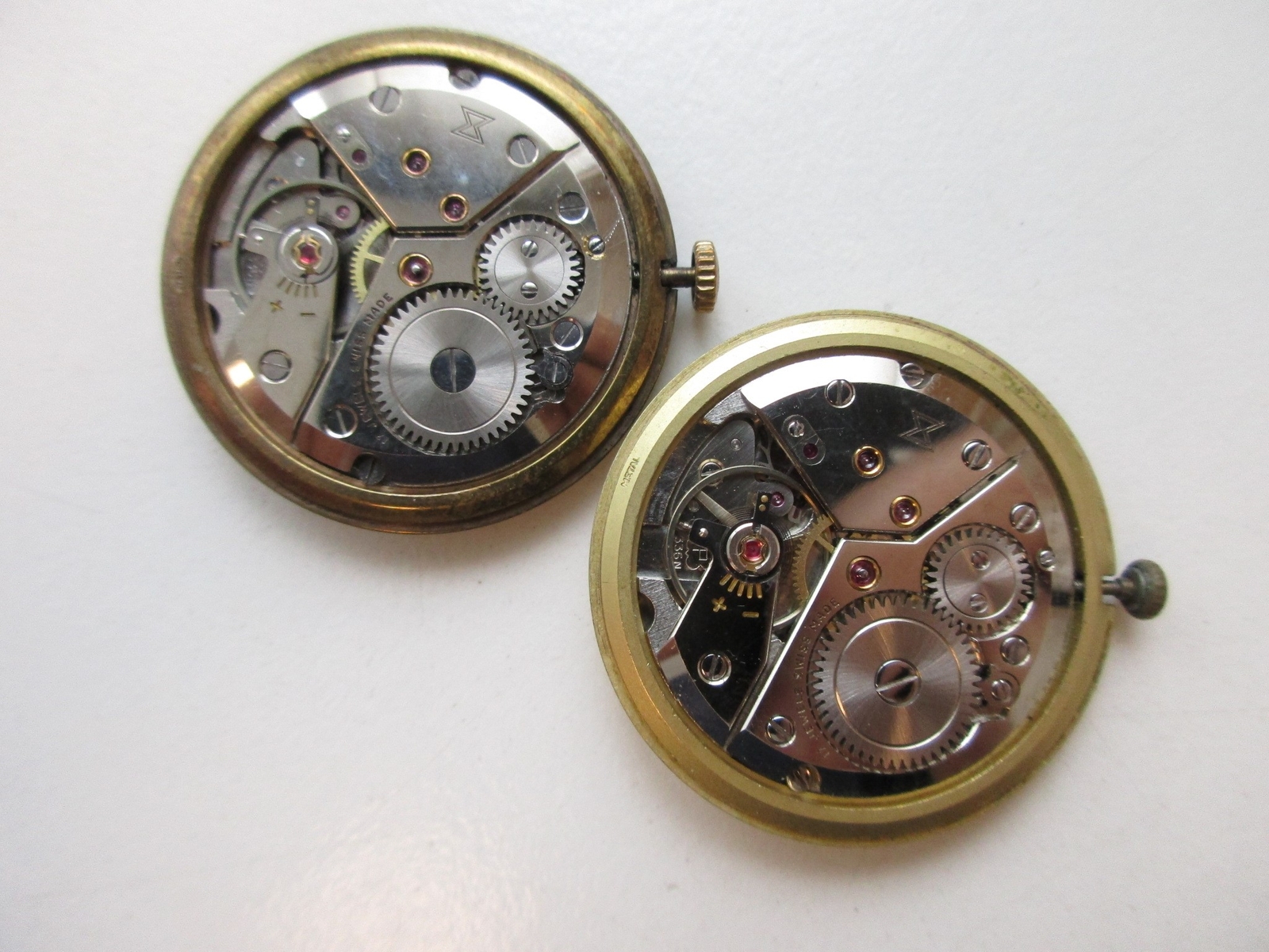 Peseux cal. 336N Swiss 17 jewels watch movements – running
