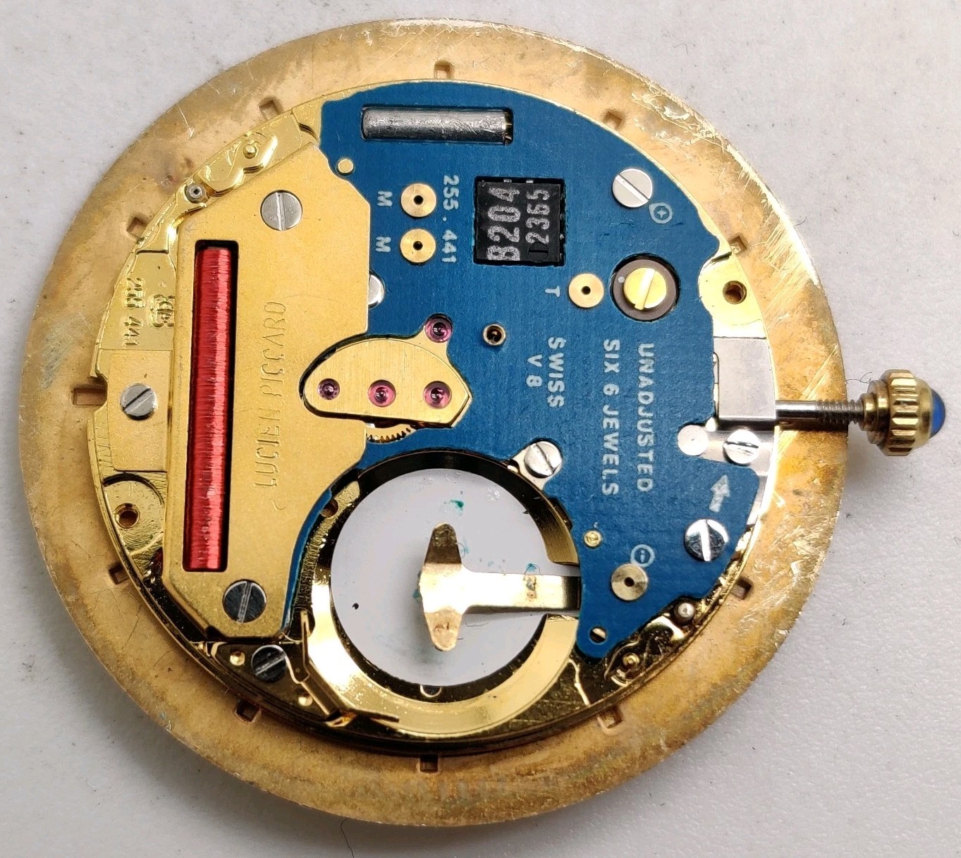 Lucien Piccard ETA Cal. 255.441 Swiss quartz watch movement For Repair