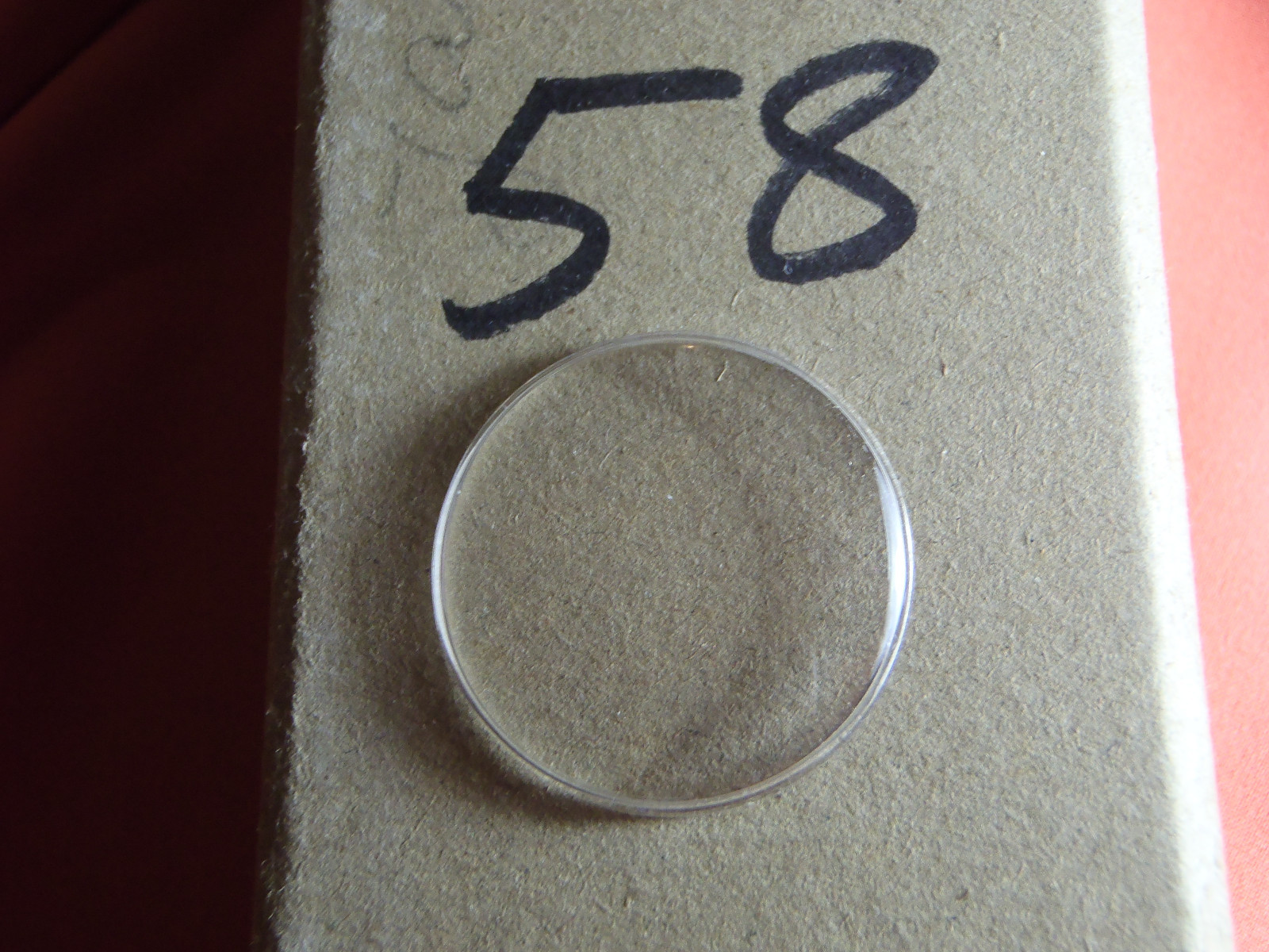 EZFIT HIGH DOME ROUND PLASTIC WATCH CRYSTAL 33 1/2 MM NOS Lot 58